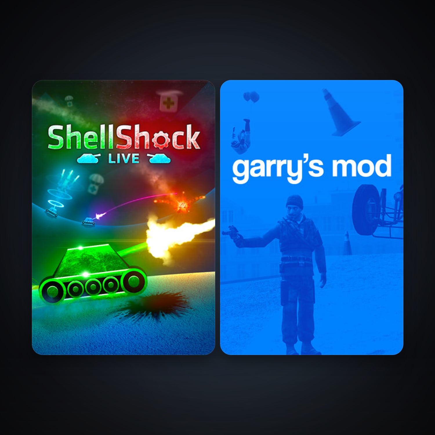 Garry's Mod + ShellShock Live, 2 games, clean — HabibiAccounts