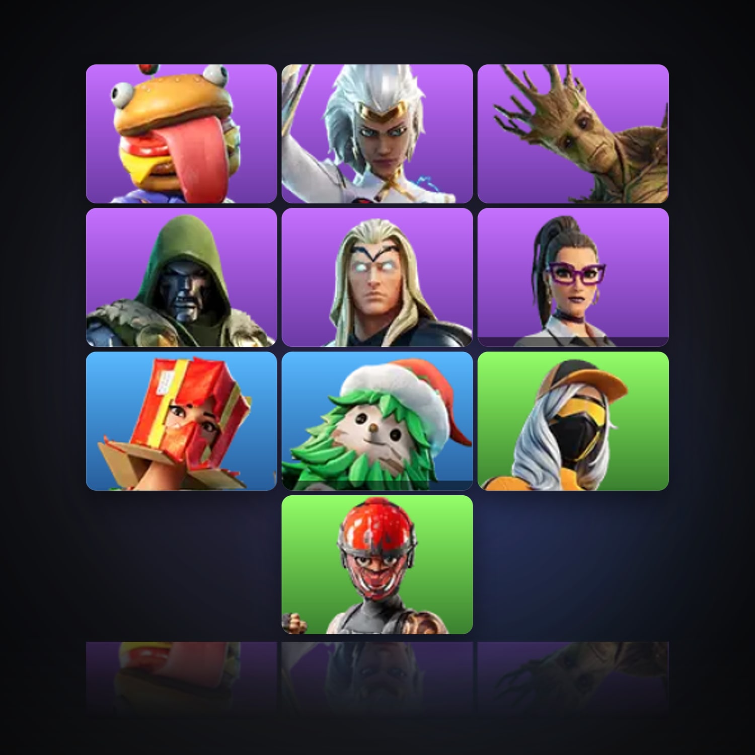 Fortnite | 10 Skins | 100 V-Bucks | Level 336 | 21 Wins — HabibiAccounts