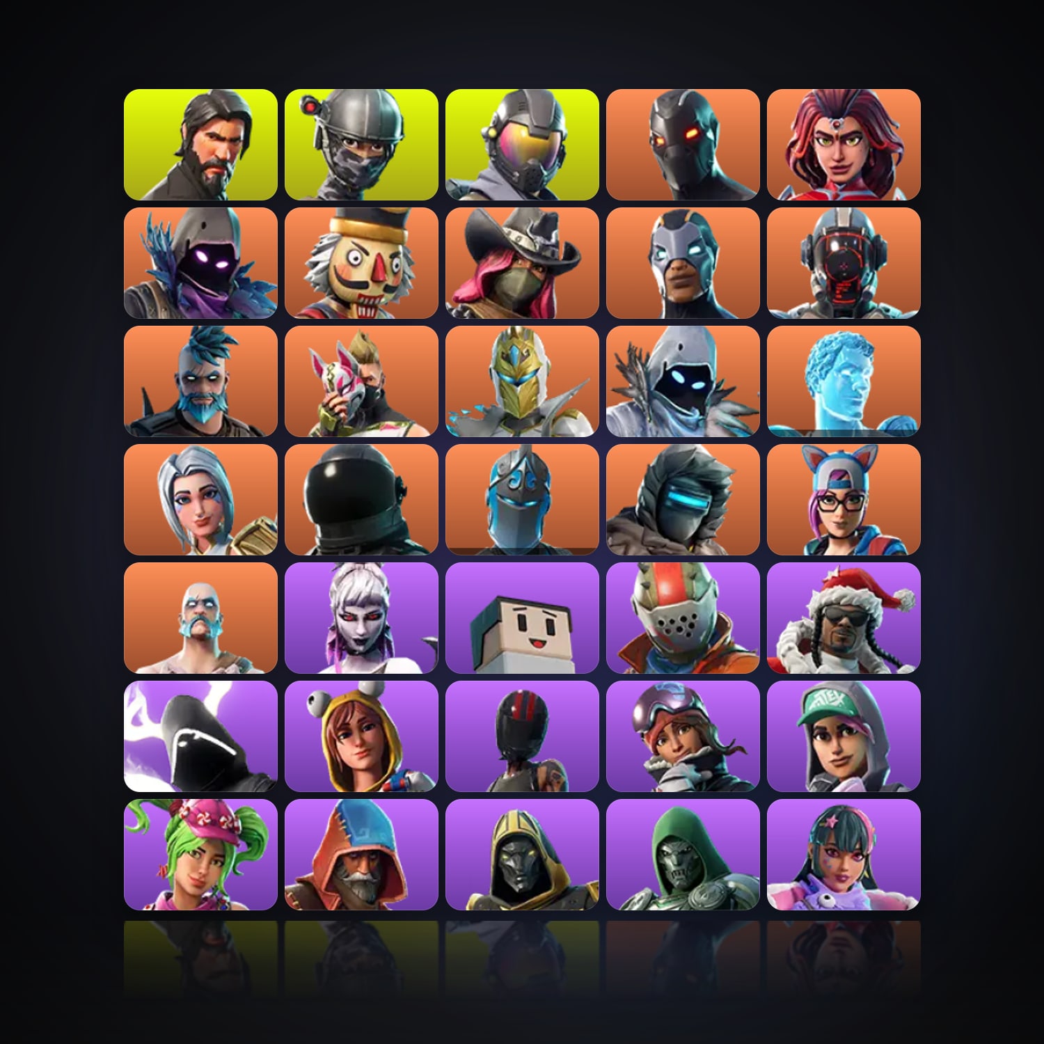 Fortnite | 96 Skins | 450 V-Bucks | Level 3410 | 597 Wins — HabibiAccounts