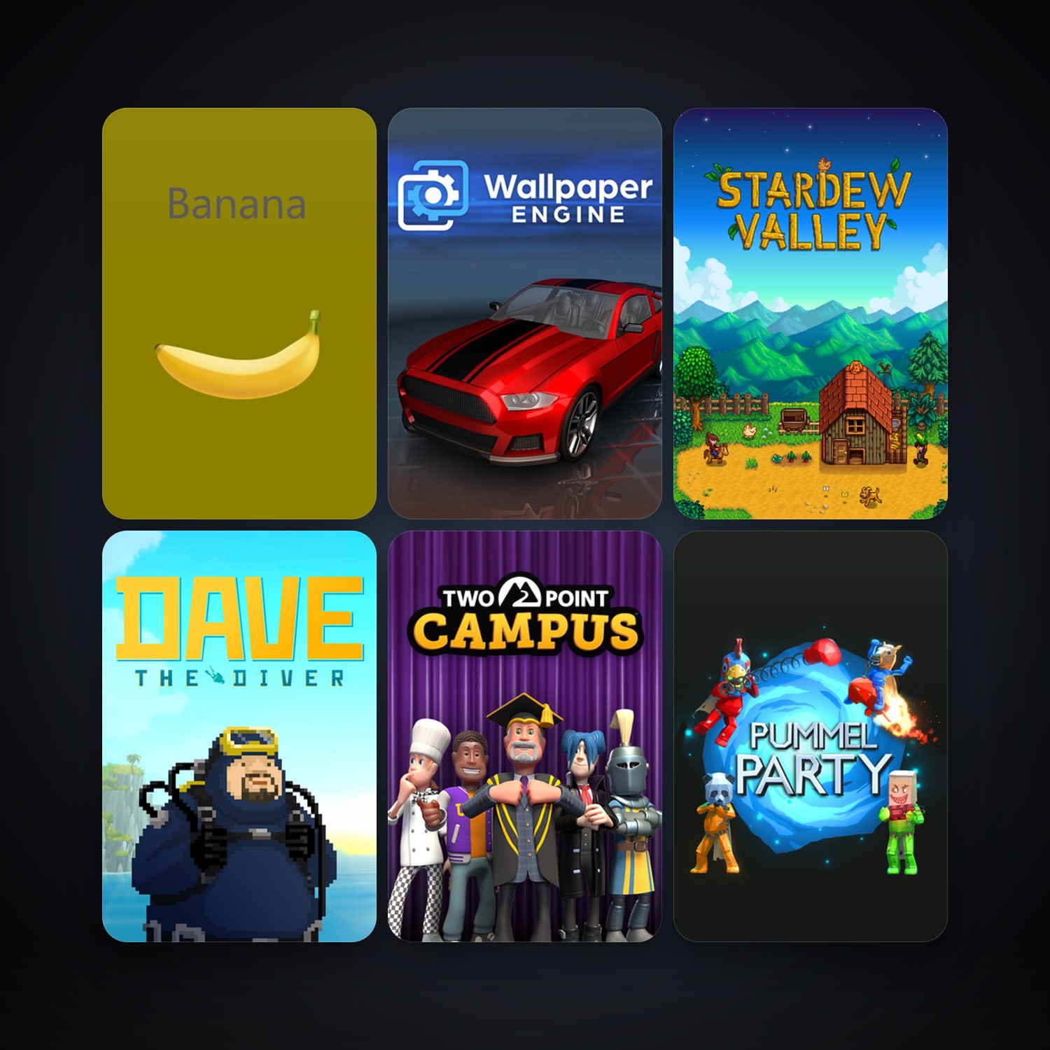 Banana & Wallpaper Engine | 27 Games | Clean — HabibiAccounts
