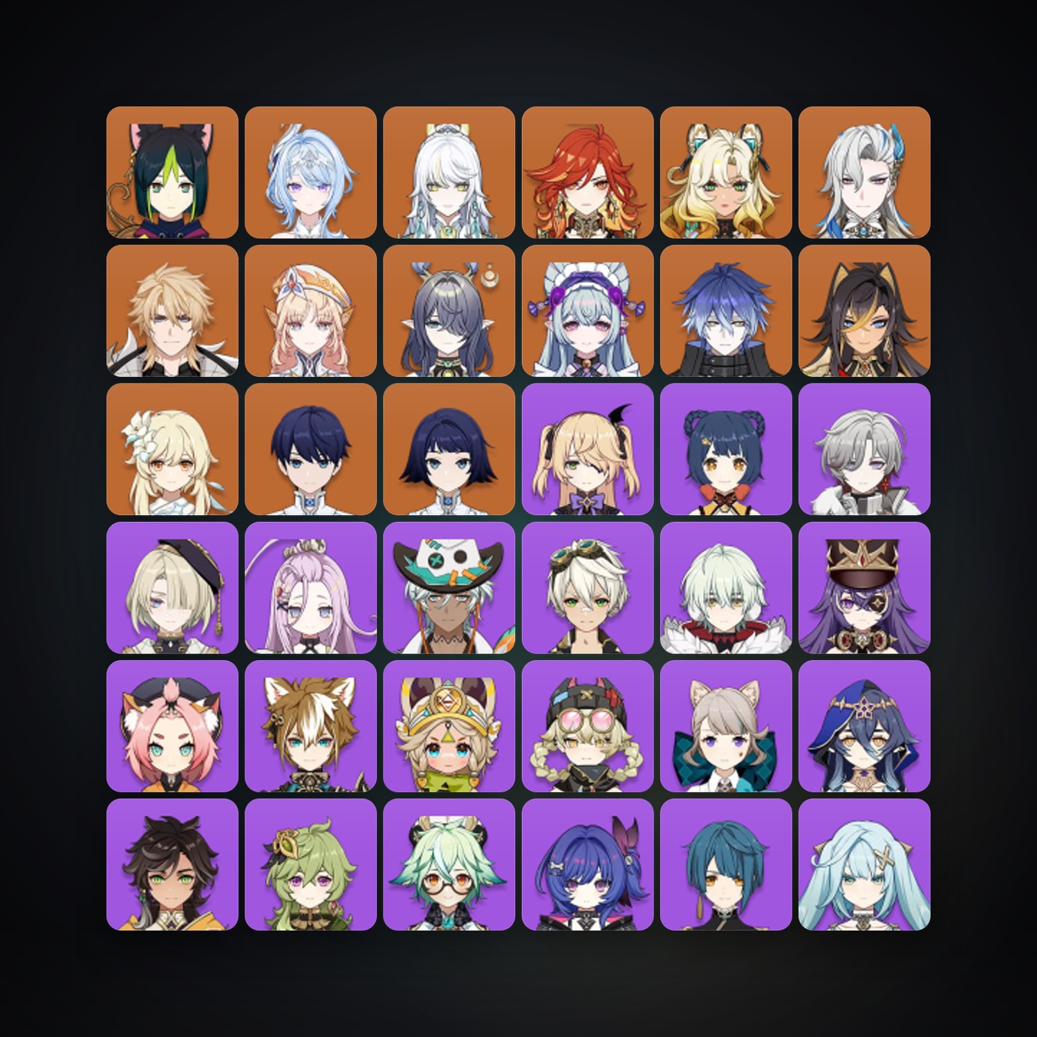 Genshin Impact | AR 57 | 56 Chars | 12× 5★ — HabibiAccounts