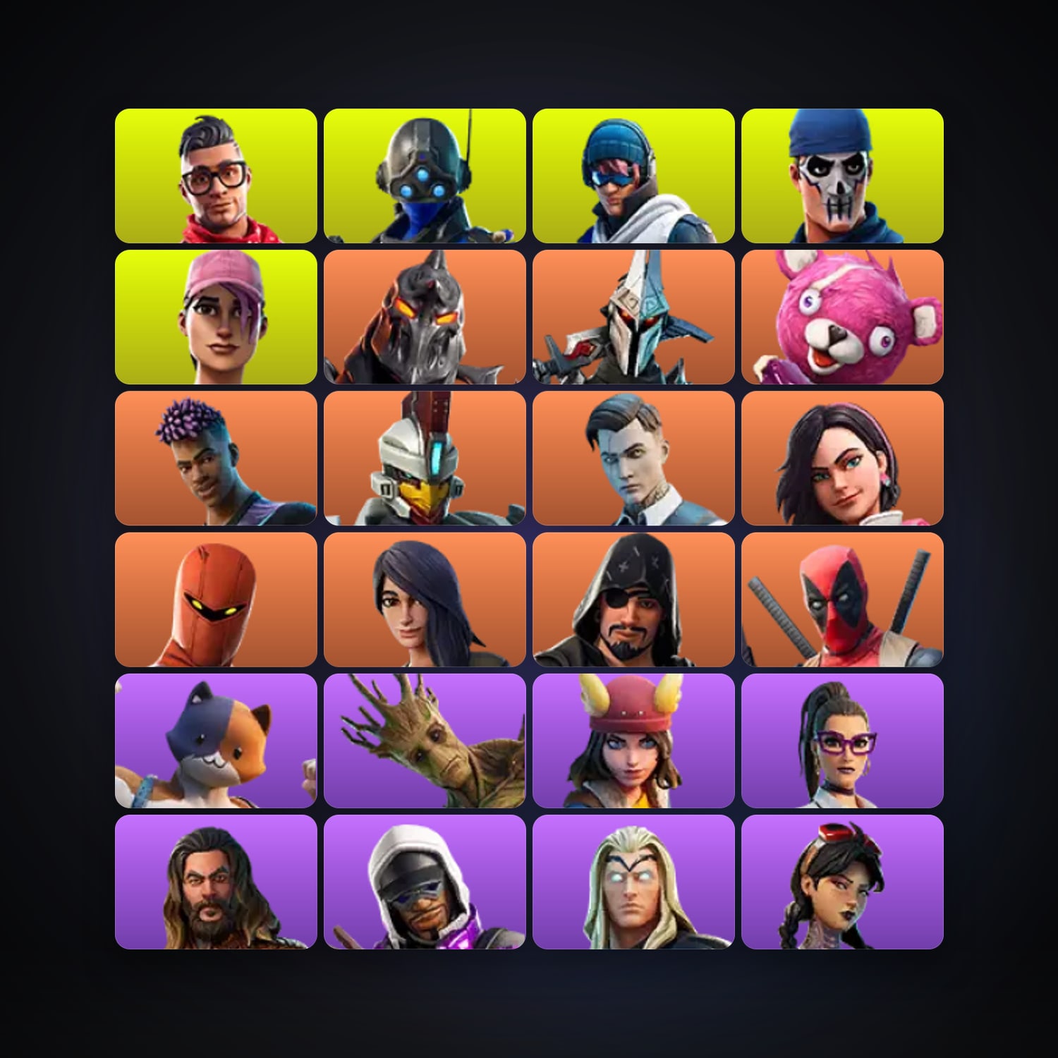 Fortnite | 46 Skins | 250 V-Bucks | Level 1046 | 97 Wins — HabibiAccounts