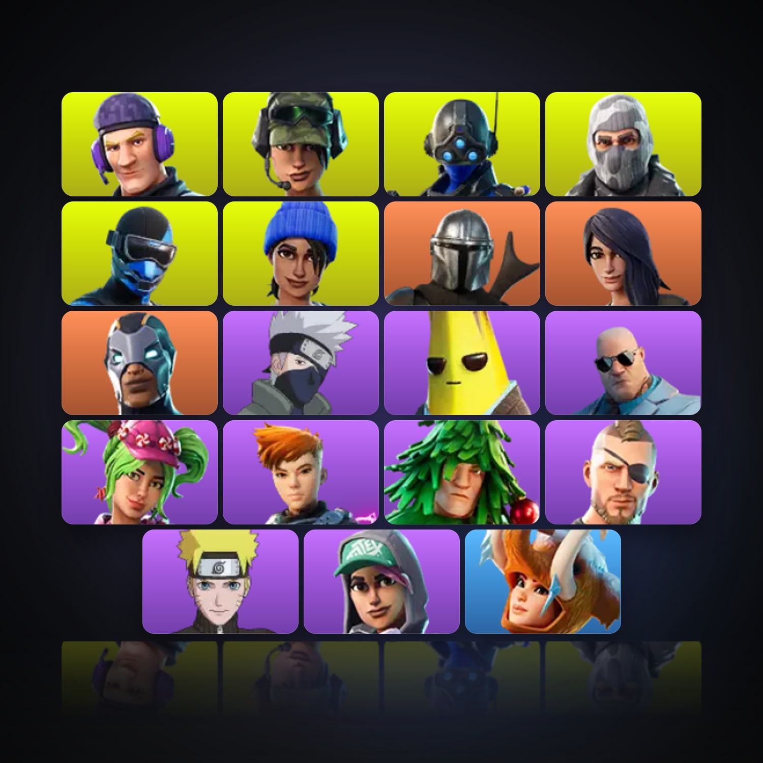 Fortnite | 19 Skins | 1.4K V-Bucks | Level 525 | 37 Wins — HabibiAccounts