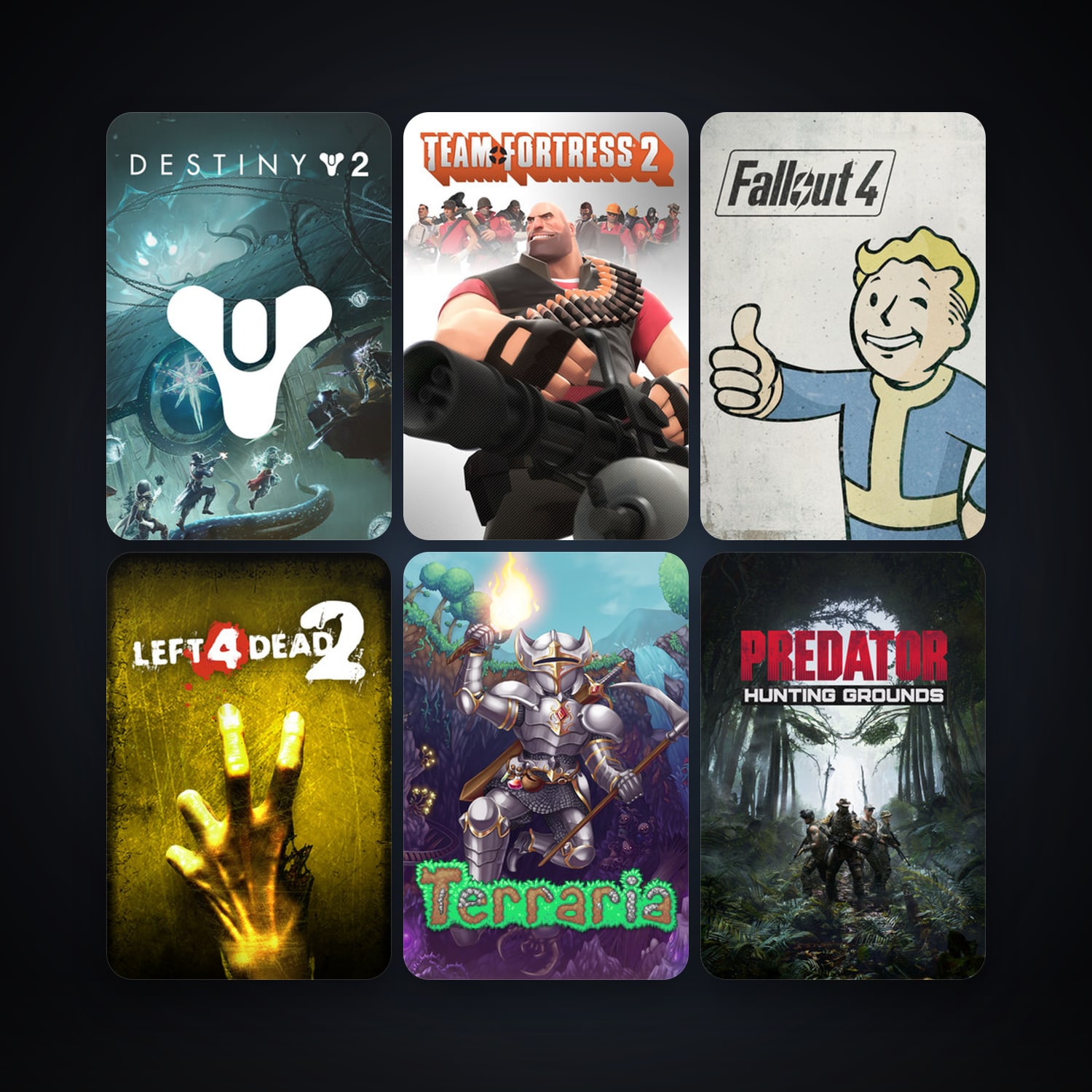Team Fortress 2 + Left 4 Dead 2, 21 games, clean — HabibiAccounts