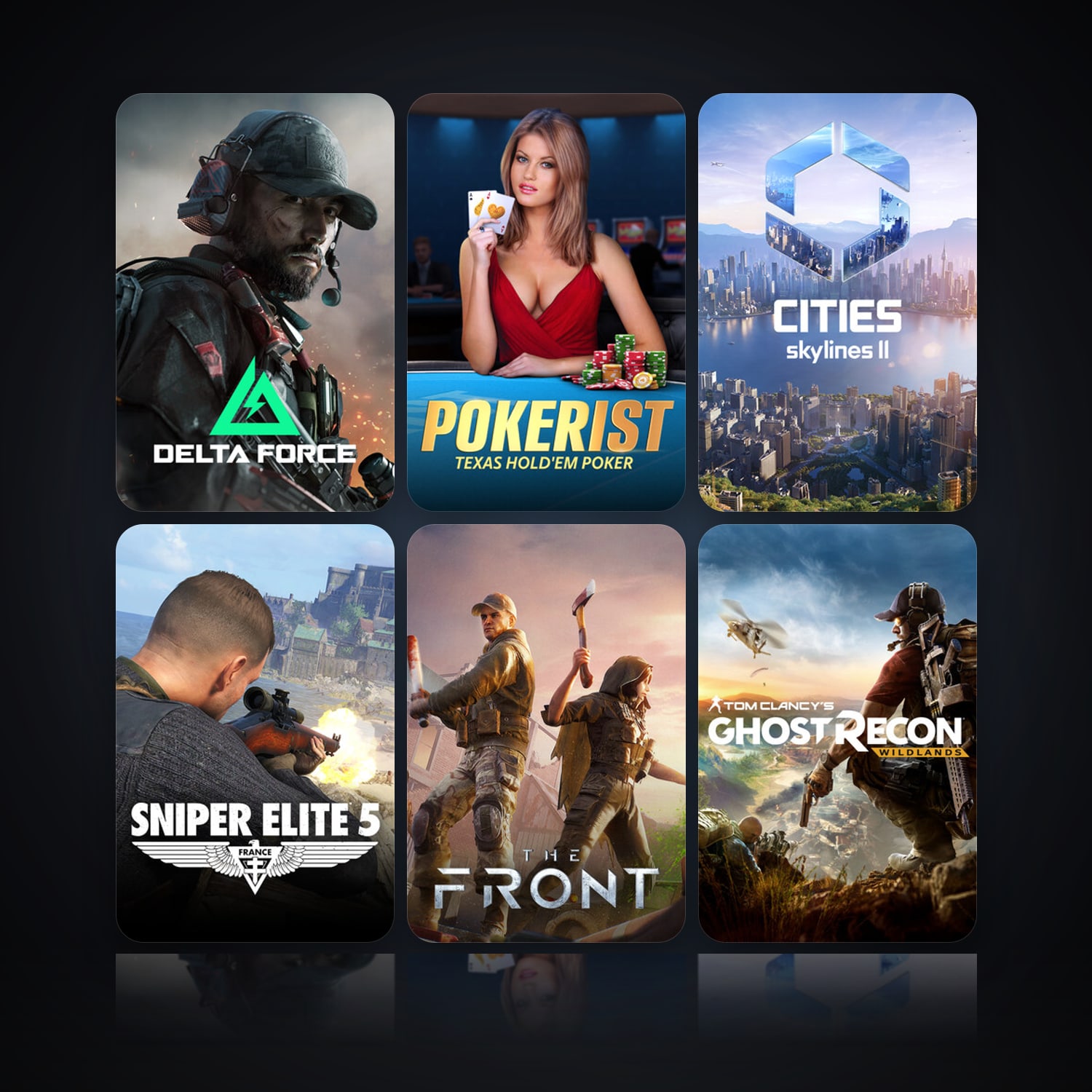 Delta Force: Hawk Ops & Texas Hold'em Poker: Pokerist | 33 Games | Clean — HabibiAccounts