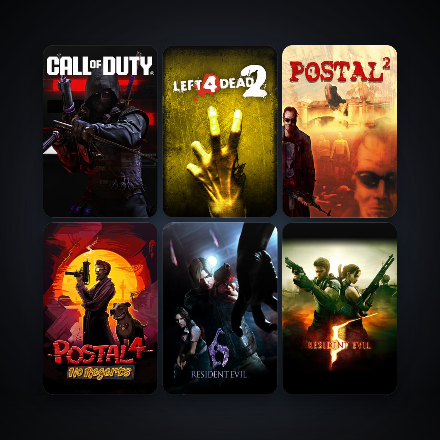 Left 4 Dead 2 + Resident Evil 5, 47 games, clean — HabibiAccounts