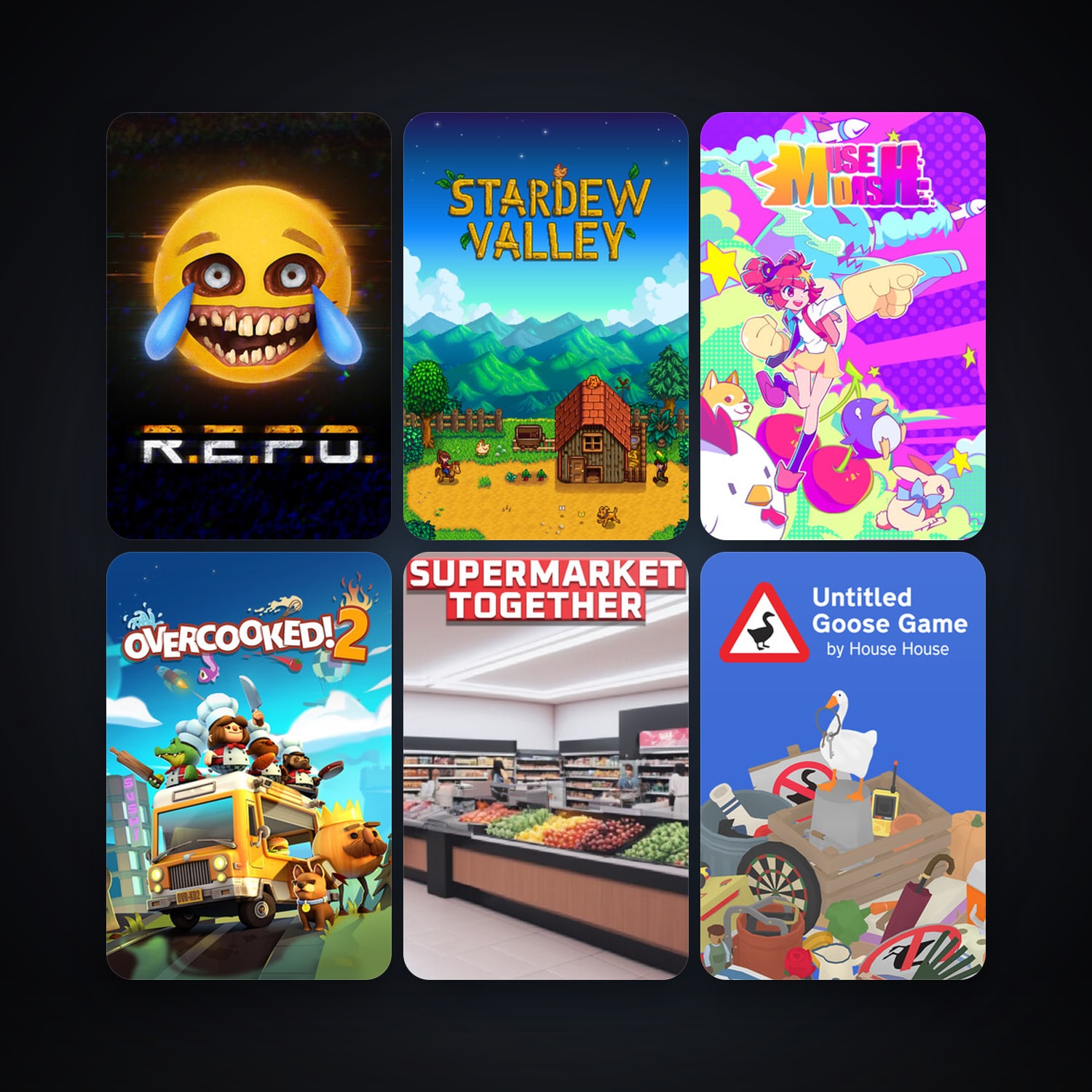 R.E.P.O. & Stardew Valley | 14 Games | Clean — HabibiAccounts