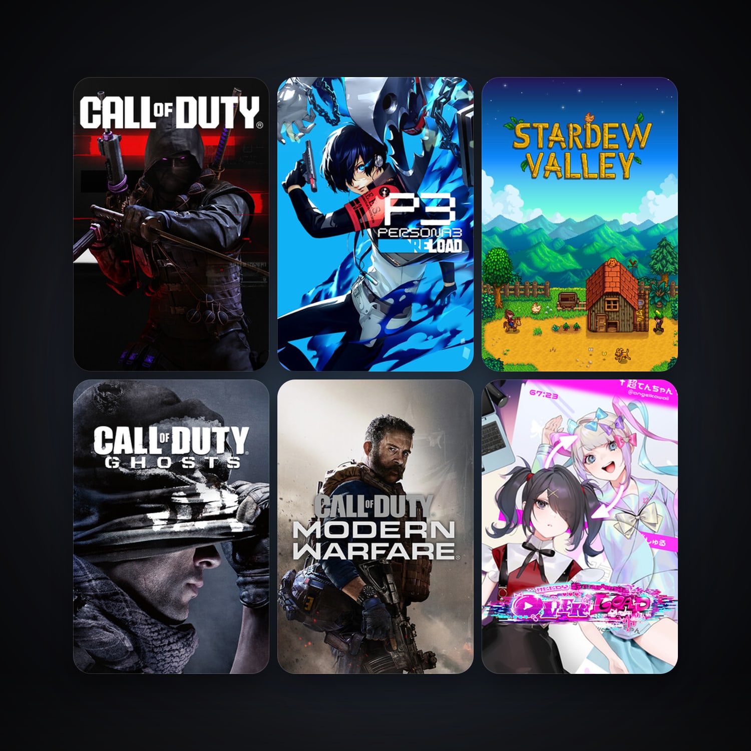 Call of Duty: Ghosts + Stardew Valley, 24 games, clean — HabibiAccounts