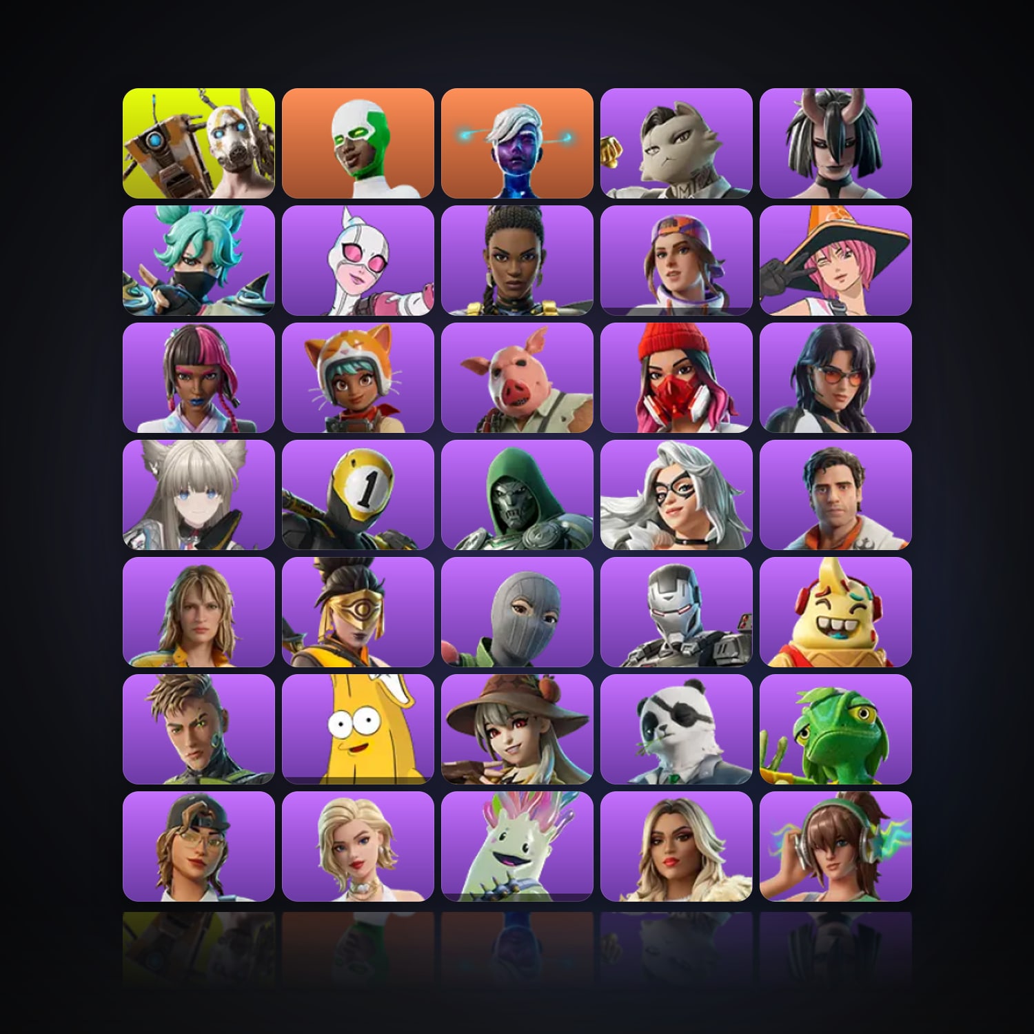 Fortnite | 129 Skins | 2.4K V-Bucks | Level 3116 | 204 Wins — HabibiAccounts