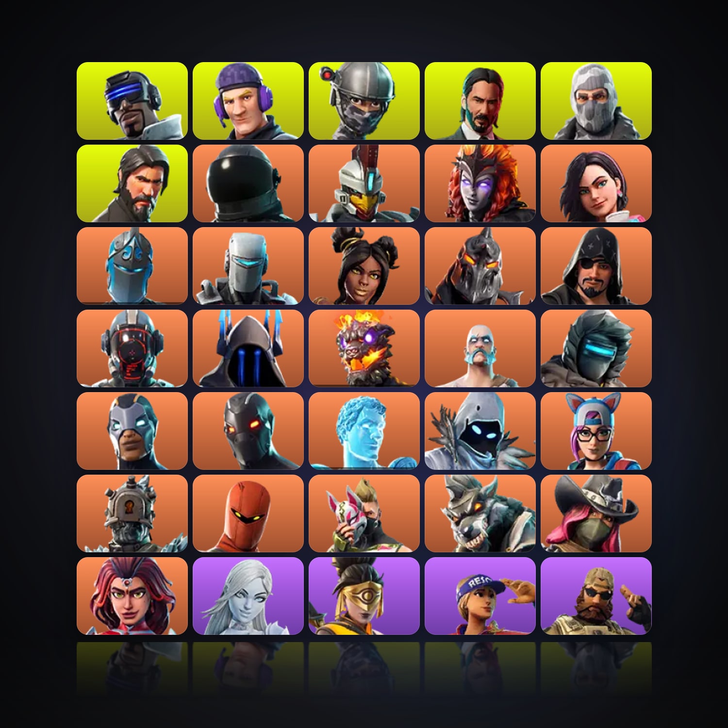 Fortnite | 96 Skins | 650 V-Bucks | Level 1070 | 276 Wins — HabibiAccounts