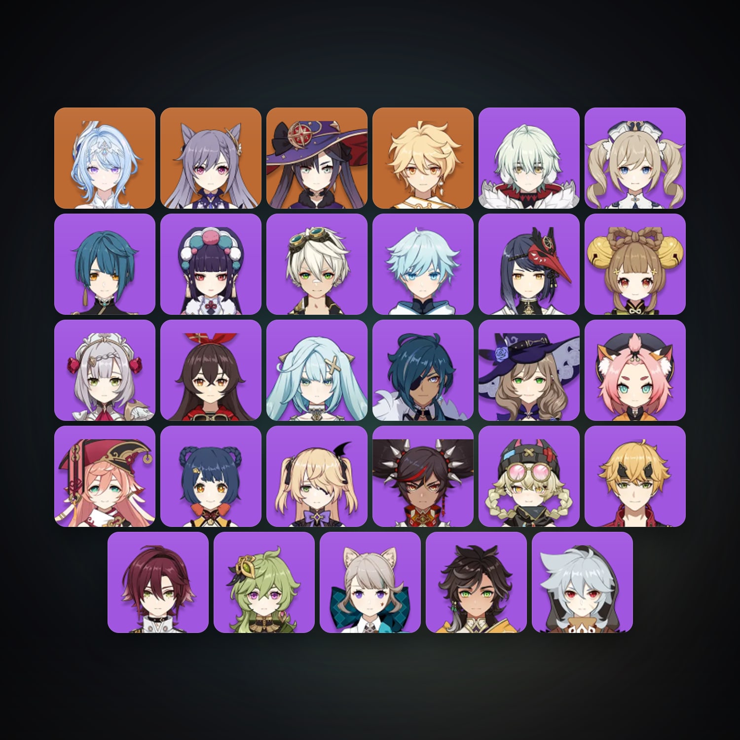 جينشن إمباكت | AR 47 | 29 شخصية | 3× 5★ — HabibiAccounts