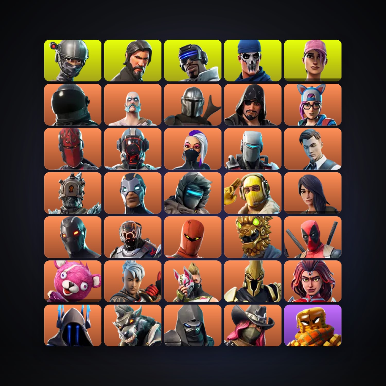Fortnite | 91 Skins | 600 V-Bucks | Level 1521 | 321 Wins — HabibiAccounts