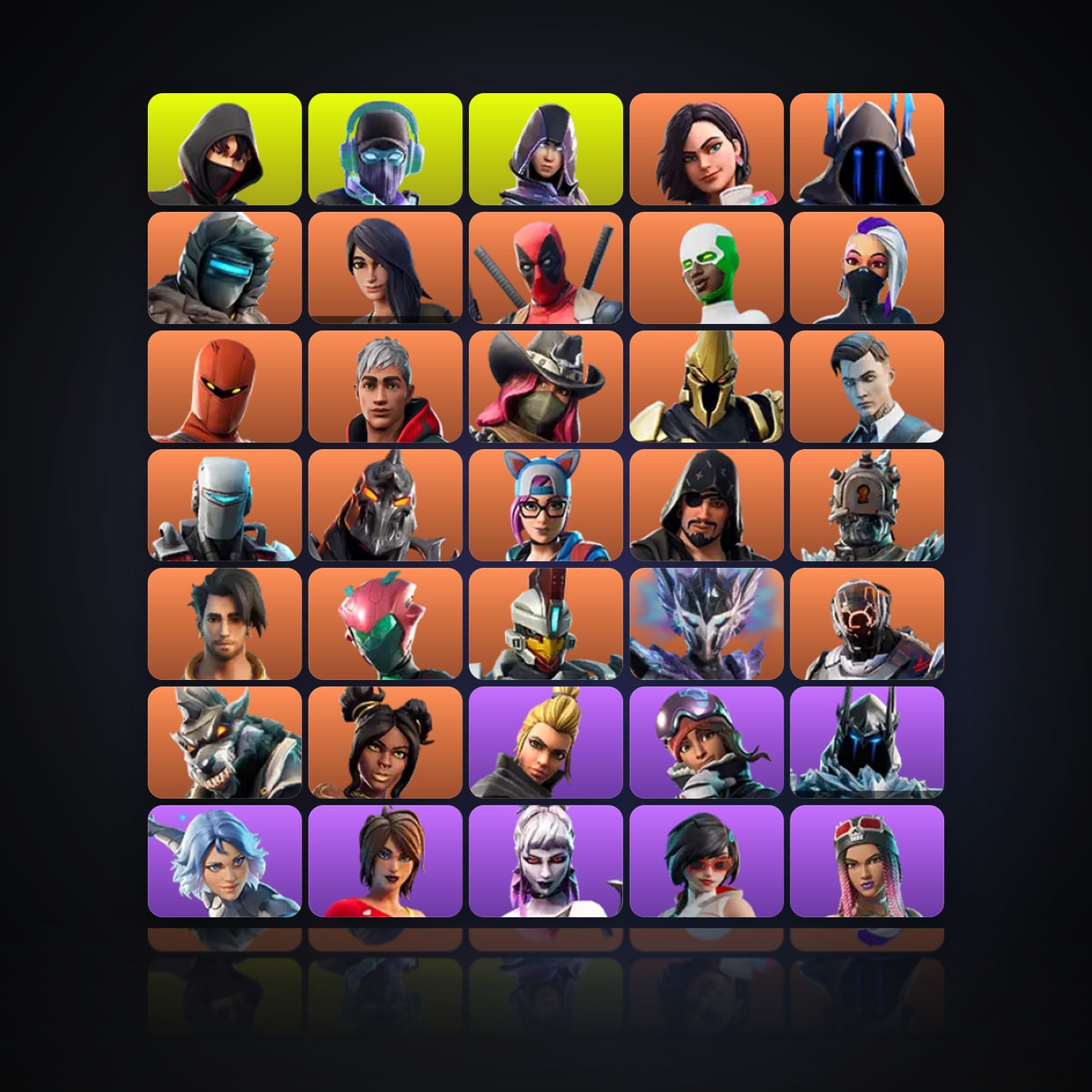 Fortnite | 117 Skins | 400 V-Bucks | Level 1962 | 402 Wins — HabibiAccounts