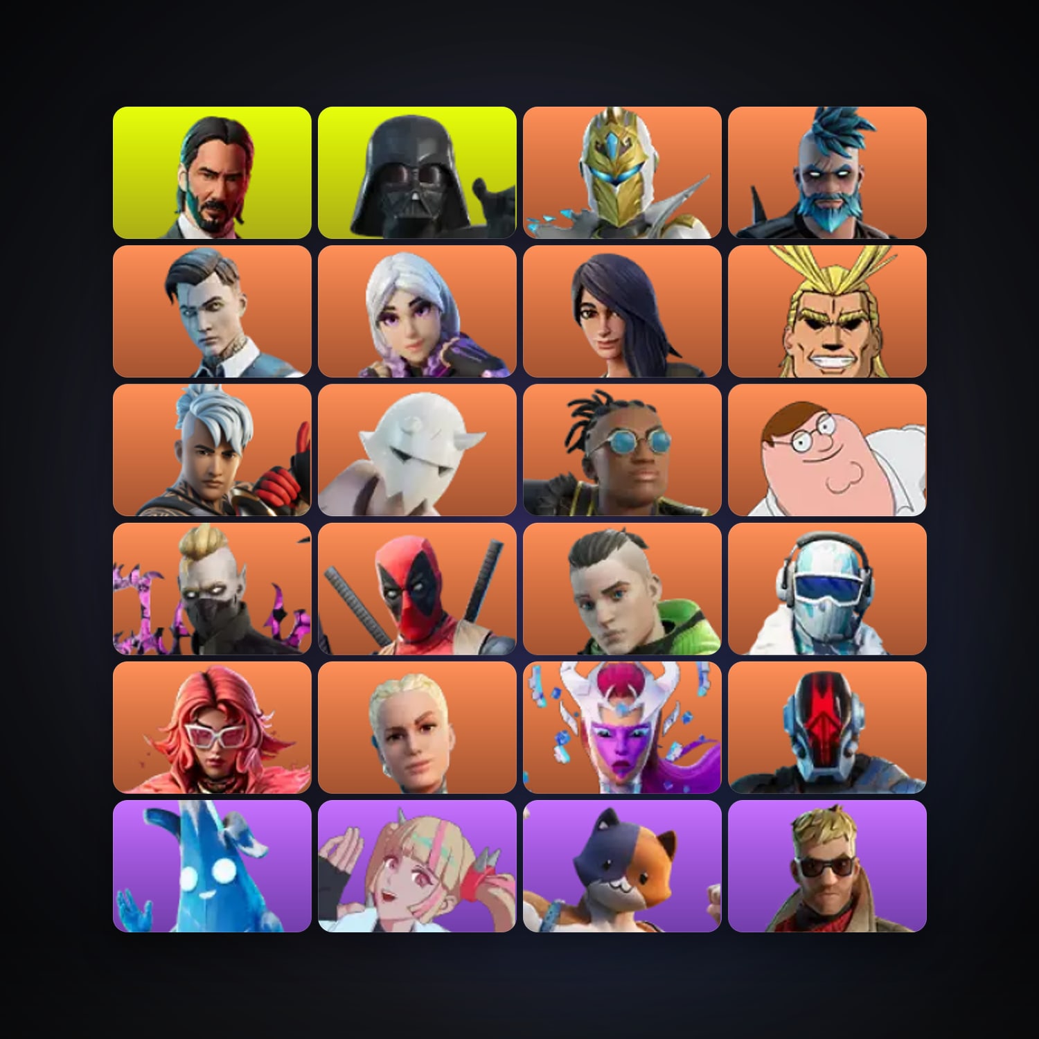 Fortnite | 87 Skins | 250 V-Bucks | Level 1068 | 195 Wins — HabibiAccounts