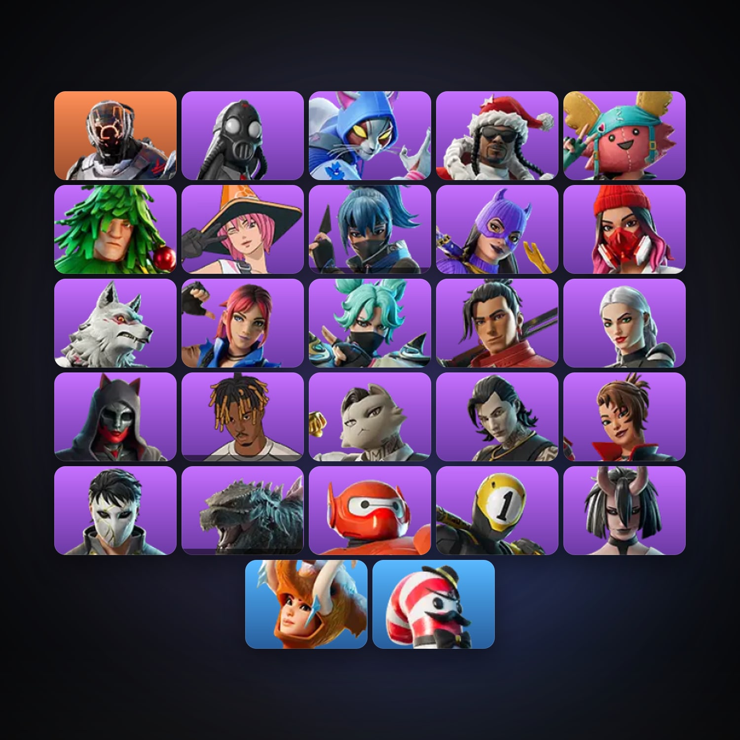 Fortnite | 27 Skins | 650 V-Bucks | Level 672 | 29 Wins — HabibiAccounts