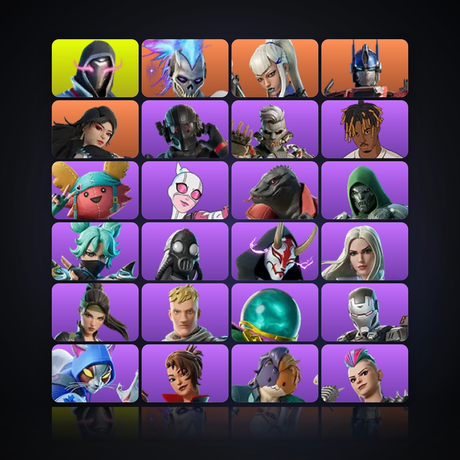 Fortnite | 52 Skins | 450 V-Bucks | Level 1049 | 117 Wins — HabibiAccounts