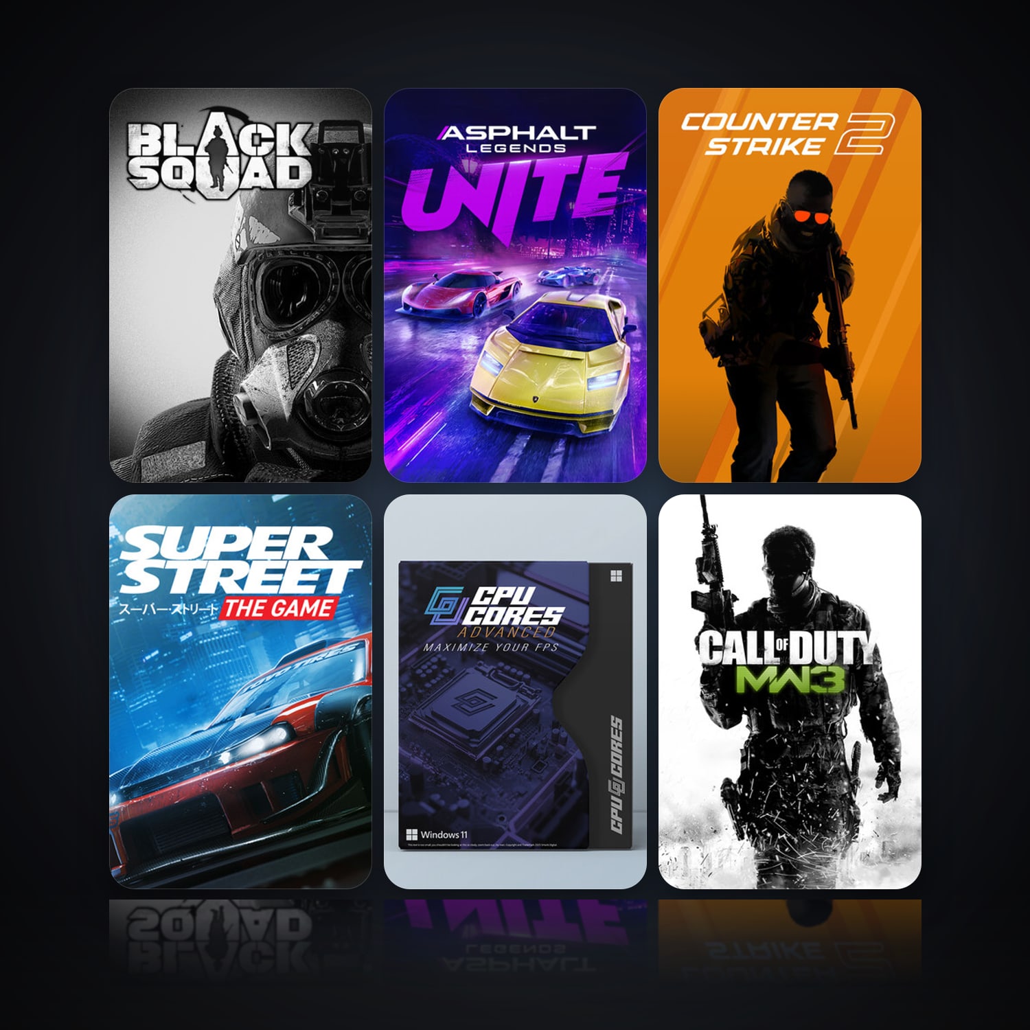 Black Squad & Asphalt Legends Unite | Level 10 | 10 Games | Clean — HabibiAccounts