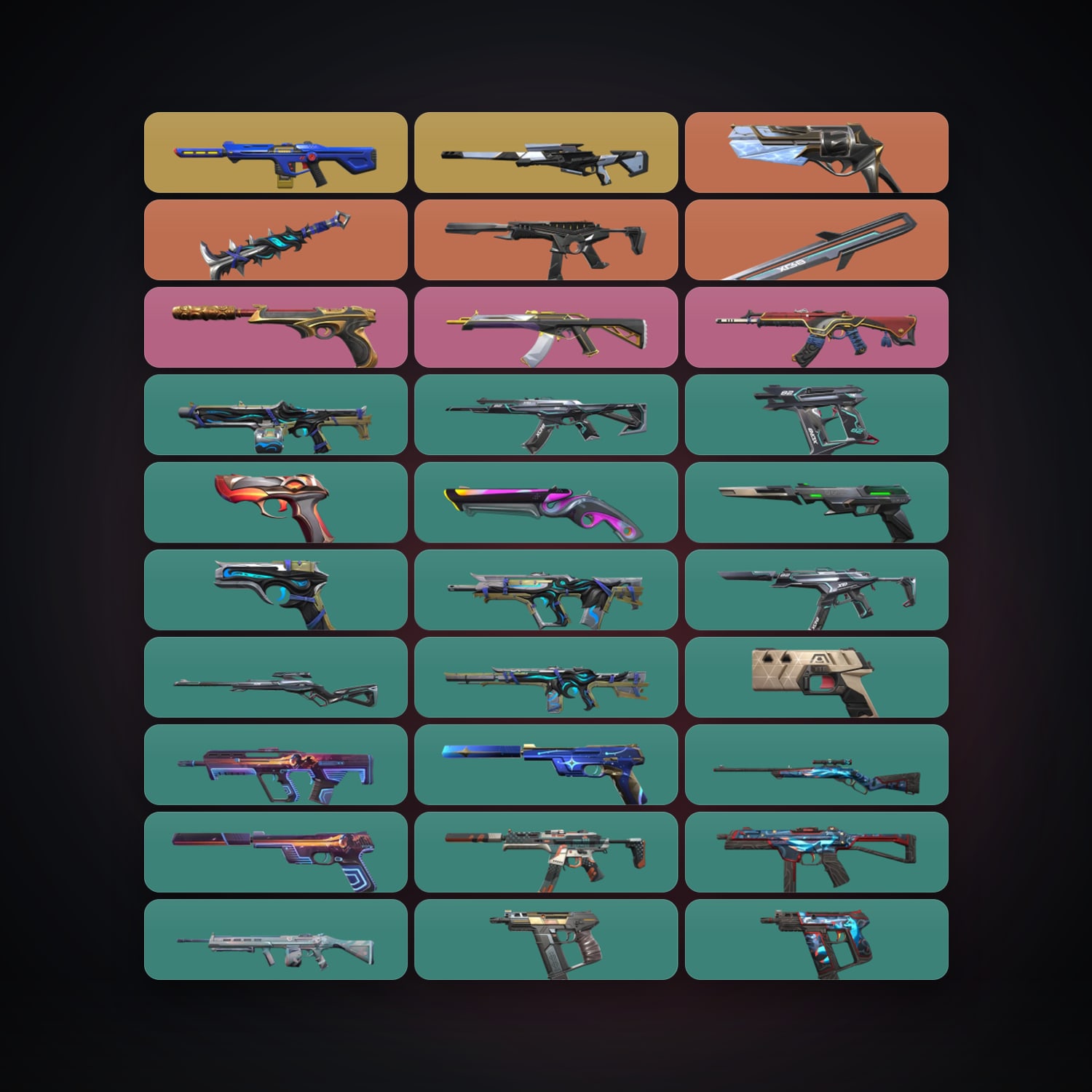 LA Bronze 3 locker — 2 knives, 44 skins, lvl 258 — HabibiAccounts