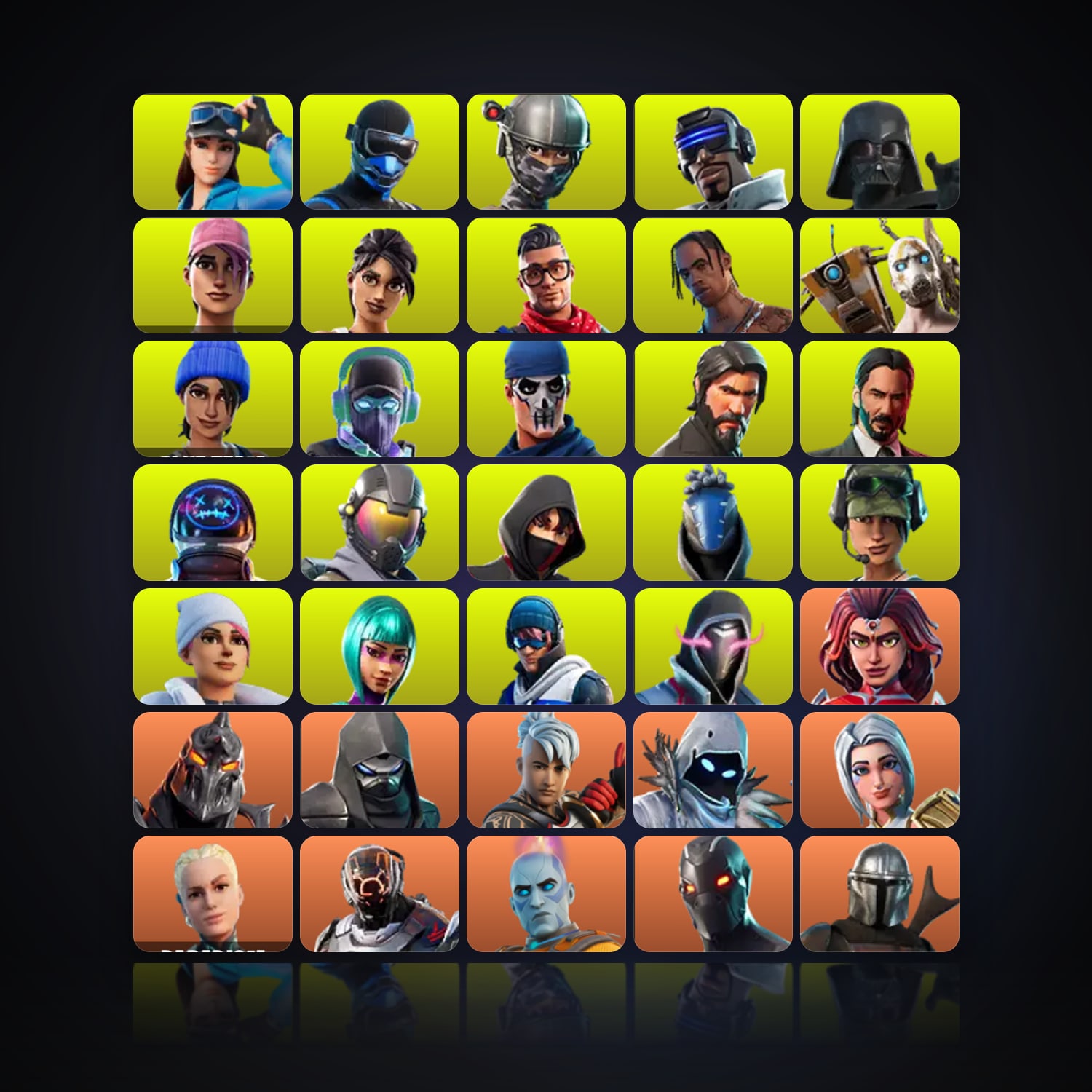 Fortnite | 981 Skins | 2.5K V-Bucks | Level 10519 | 2.8K Wins — HabibiAccounts
