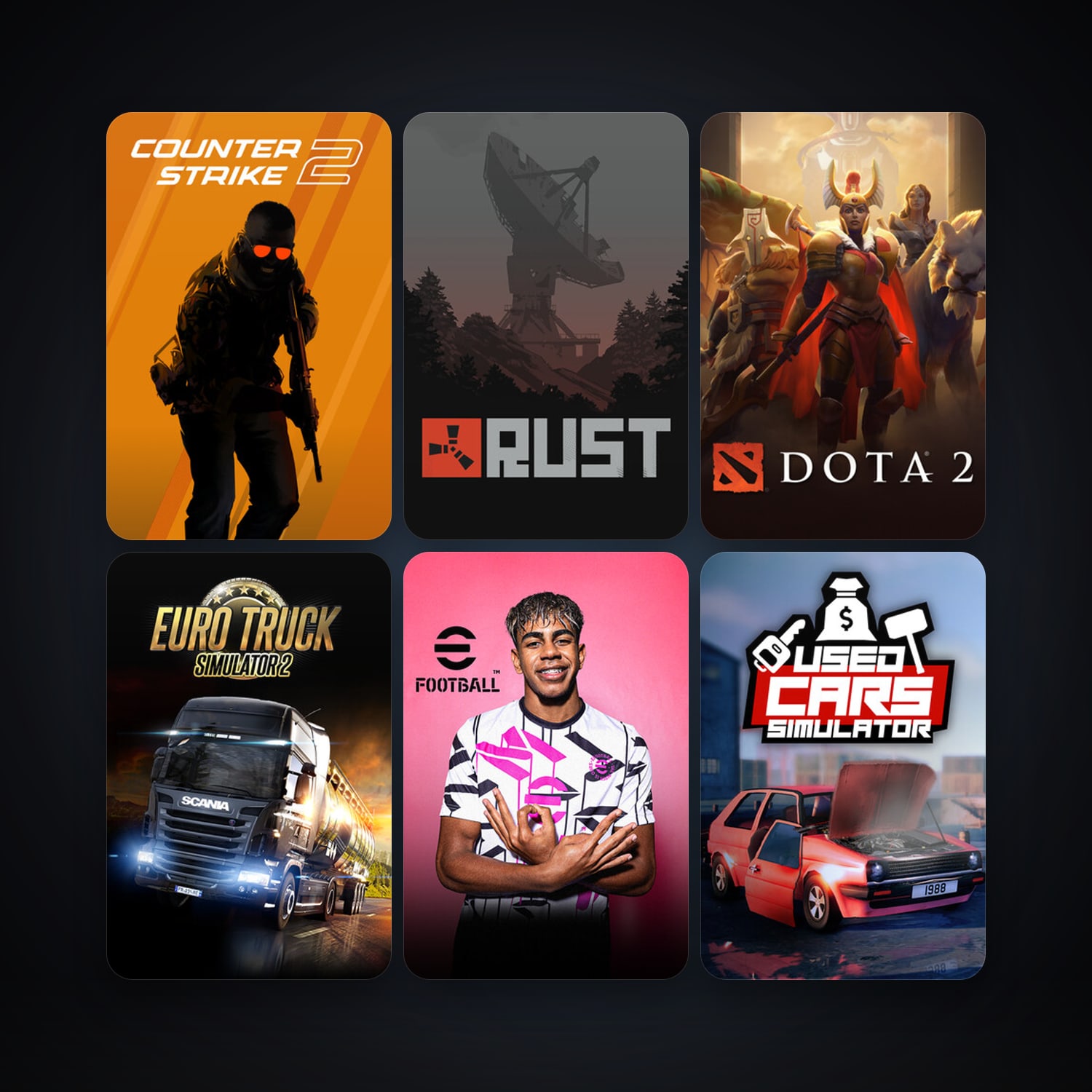 Dota 2 + CS2 Prime, 23 games, Steam 12, clean — HabibiAccounts