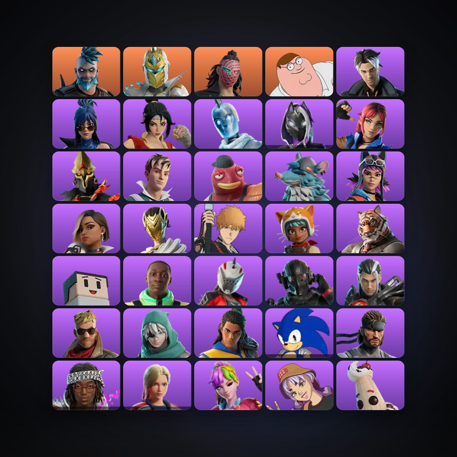 Fortnite | 43 Skins | 1.8K V-Bucks | Level 734 | 73 Wins — HabibiAccounts