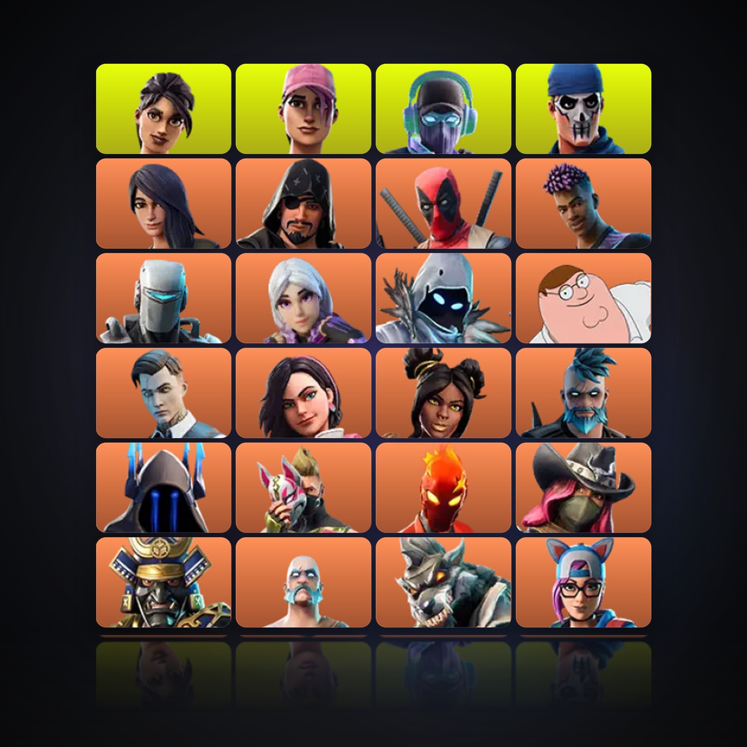 Fortnite | 197 Skins | 150 V-Bucks | Level 3144 | 482 Wins — HabibiAccounts