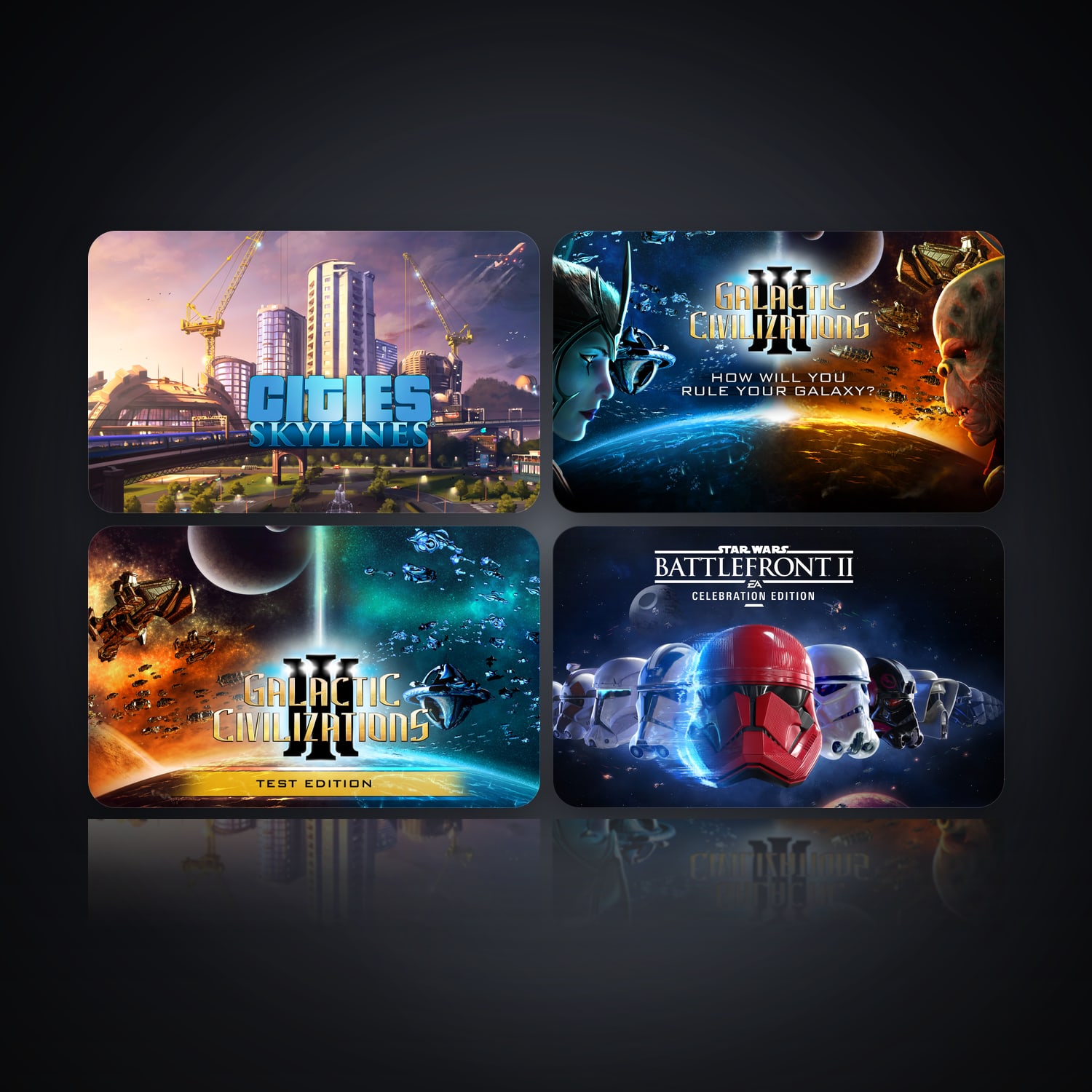 Cities Skylines & Galactic Civilizations III | 4 Games — HabibiAccounts