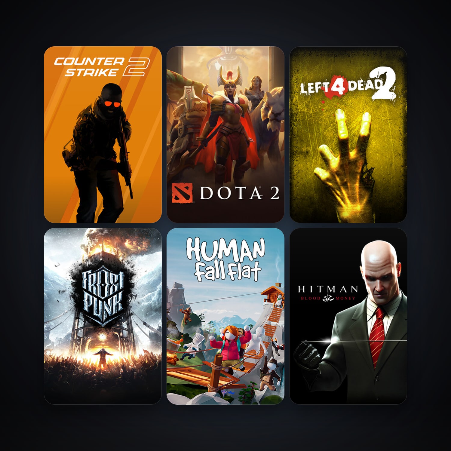 Left 4 Dead 2 + Dota 2, 18 games, Steam 10, clean — HabibiAccounts