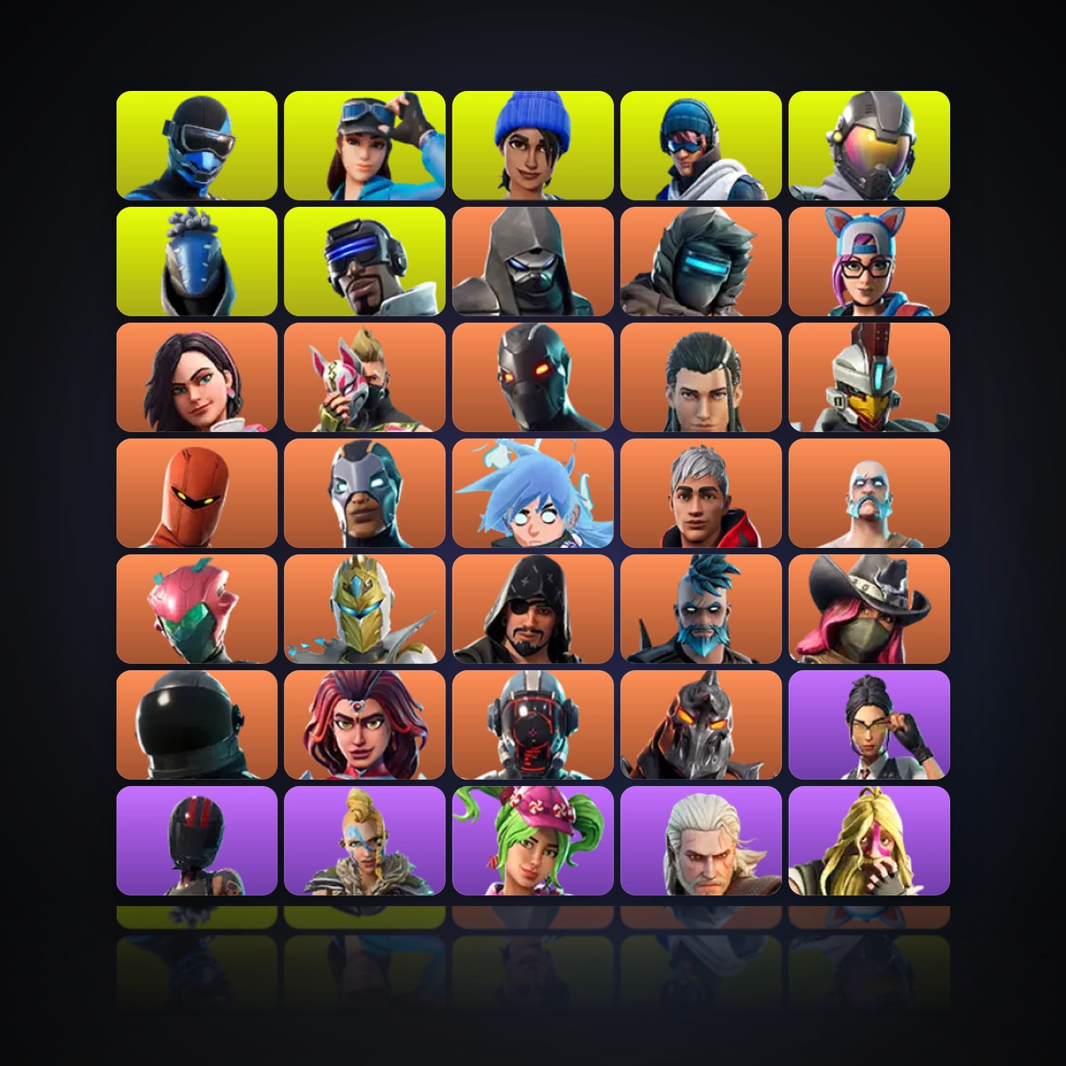 Fortnite | 75 Skins | 50 V-Bucks | Level 1828 | 351 Wins — HabibiAccounts