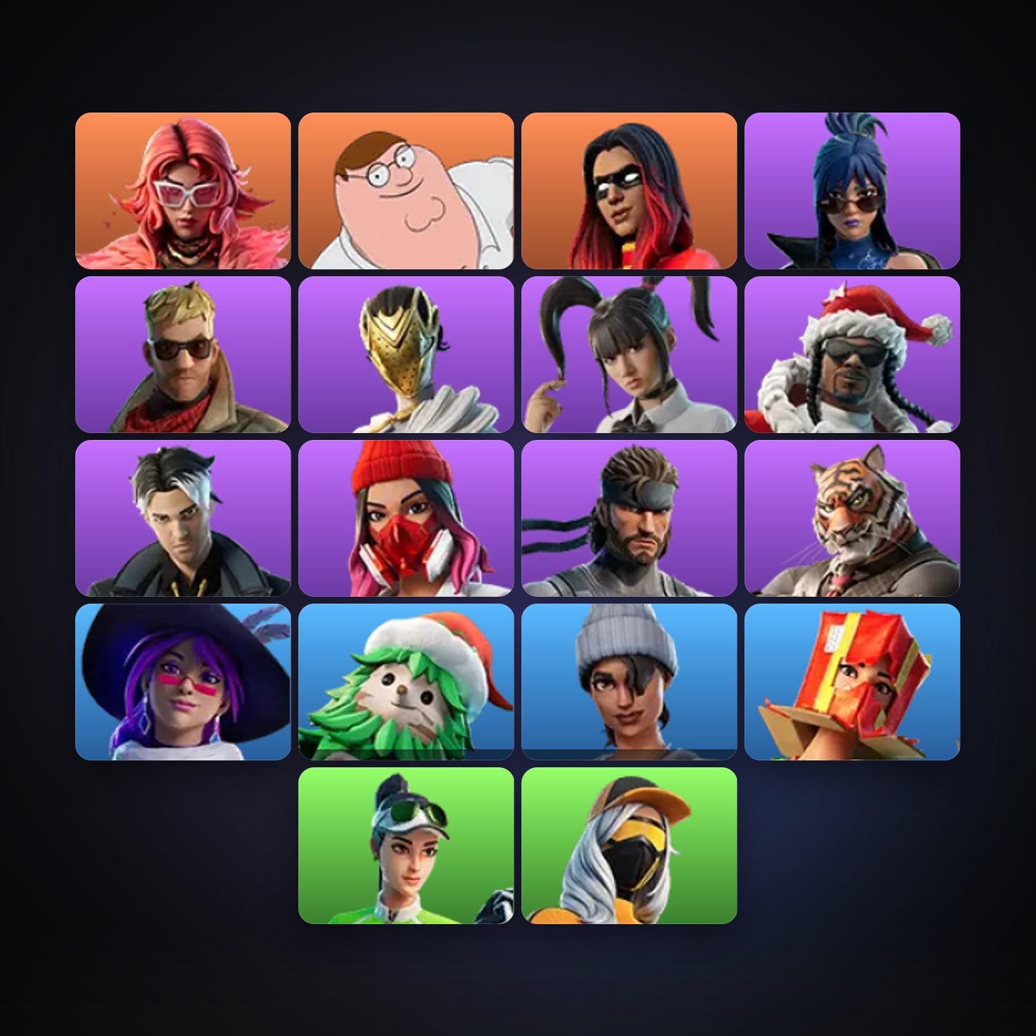 Fortnite | 18 Skins | 150 V-Bucks | Level 662 | 54 Wins — HabibiAccounts