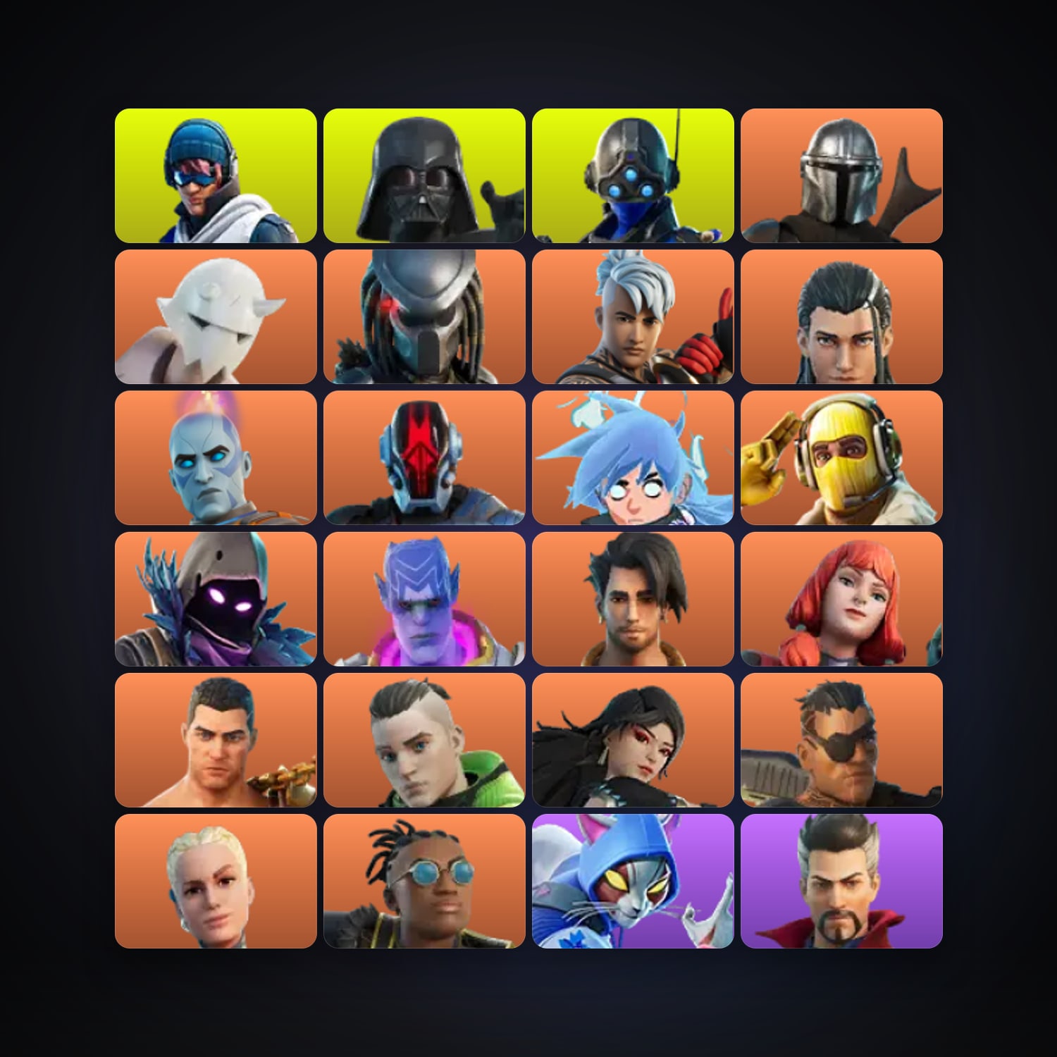هالحساب فورتنايت، اللوكر مليان 132 سكن، لفل 2051، 43 فوز — HabibiAccounts