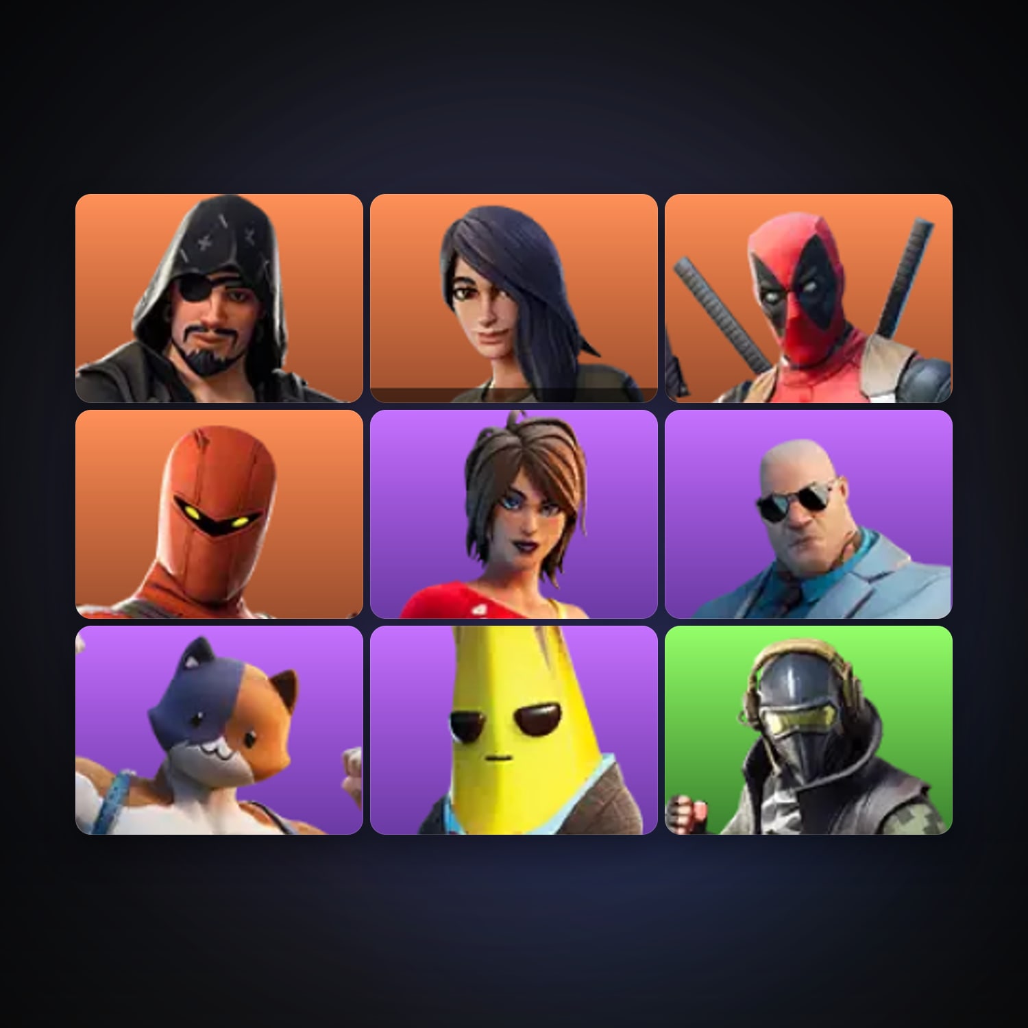 Fortnite | 9 Skins | 400 V-Bucks | Level 124 | 7 Wins — HabibiAccounts