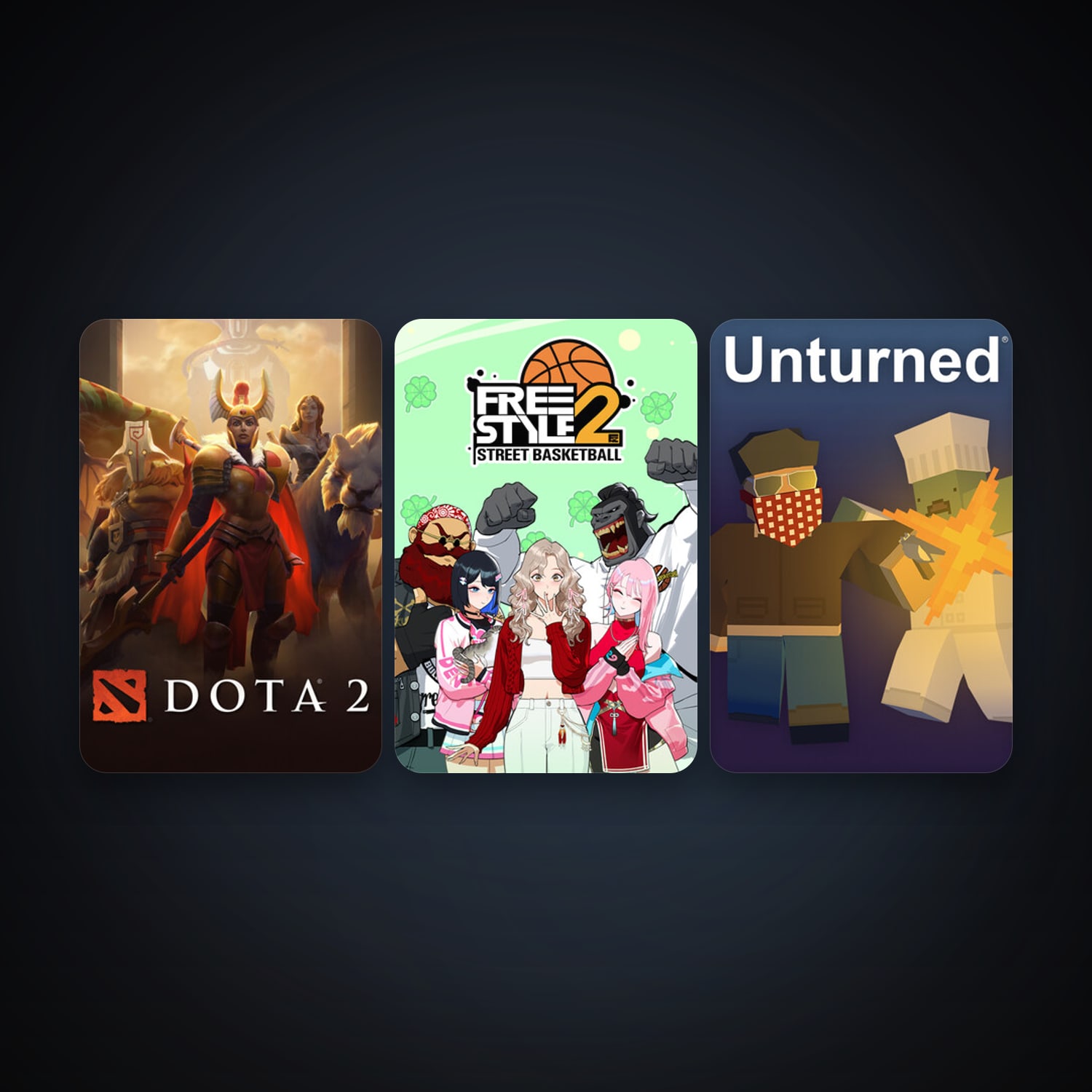 Dota 2 + Unturned, 5 games, clean — HabibiAccounts