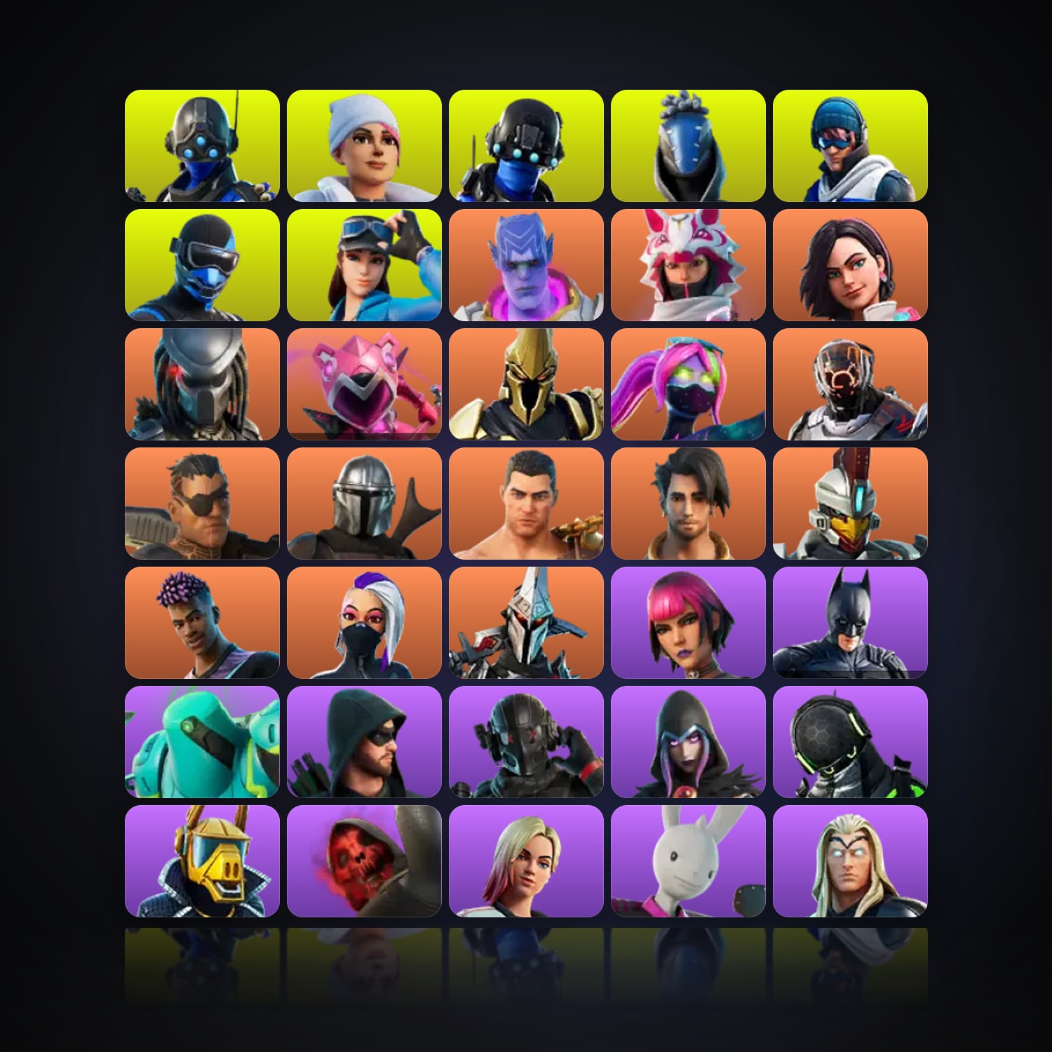 Fortnite | 92 Skins | 3.1K V-Bucks | Level 1189 | 55 Wins — HabibiAccounts