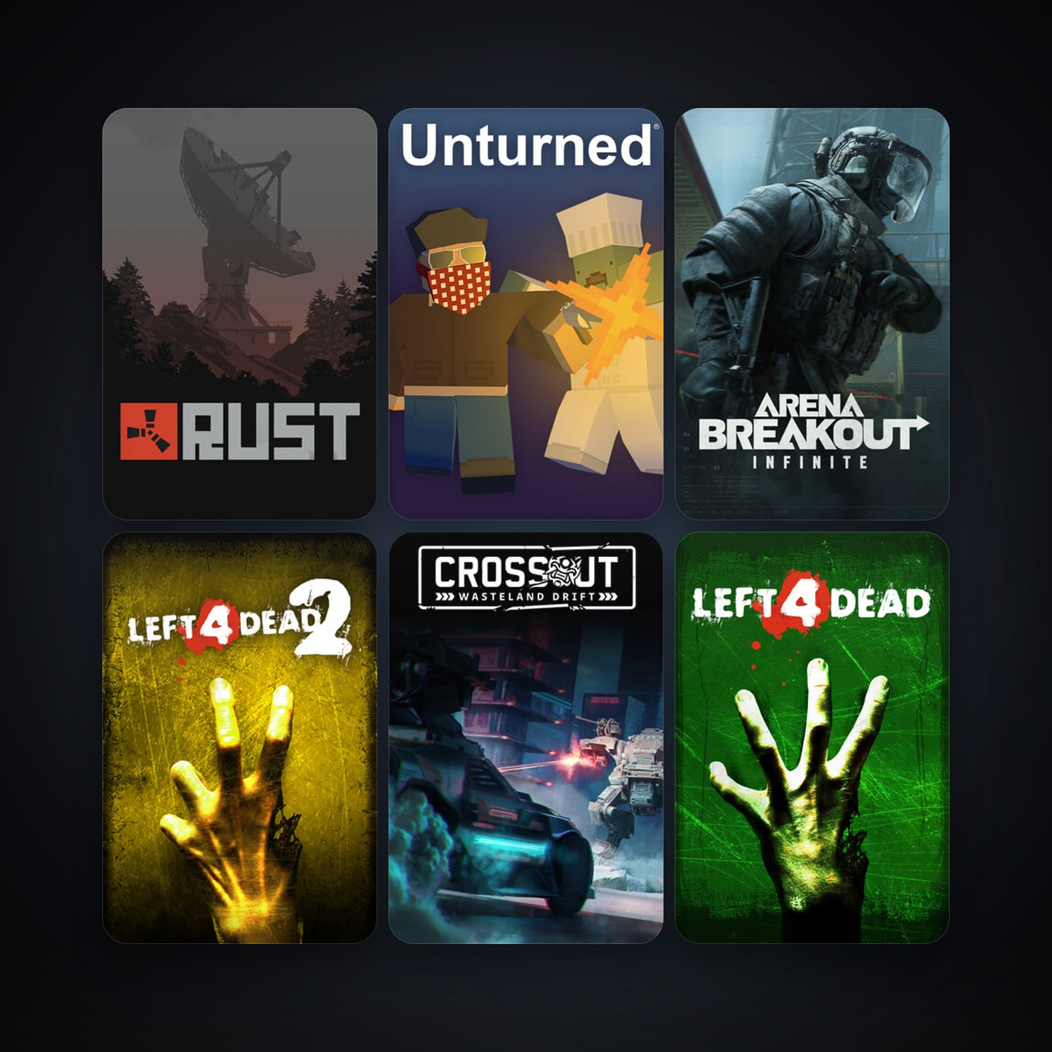 Left 4 Dead + Left 4 Dead 2, 13 games, clean — HabibiAccounts