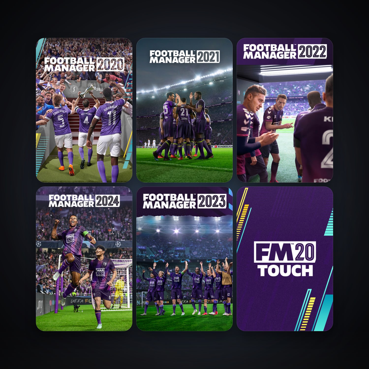 Football Manager 2020 + Football Manager 2020 Touch, 9 games, clean — HabibiAccounts