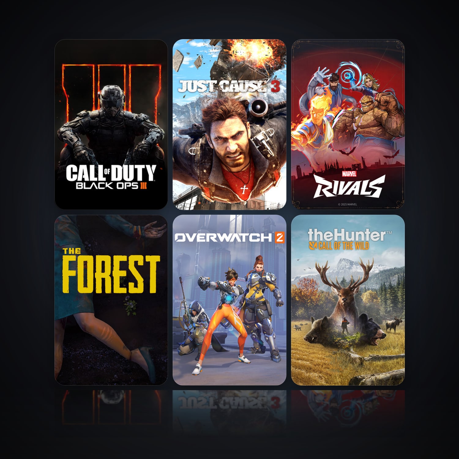 Steam holding Just Cause 3 + The Forest — 20 games — clean — HabibiAccounts