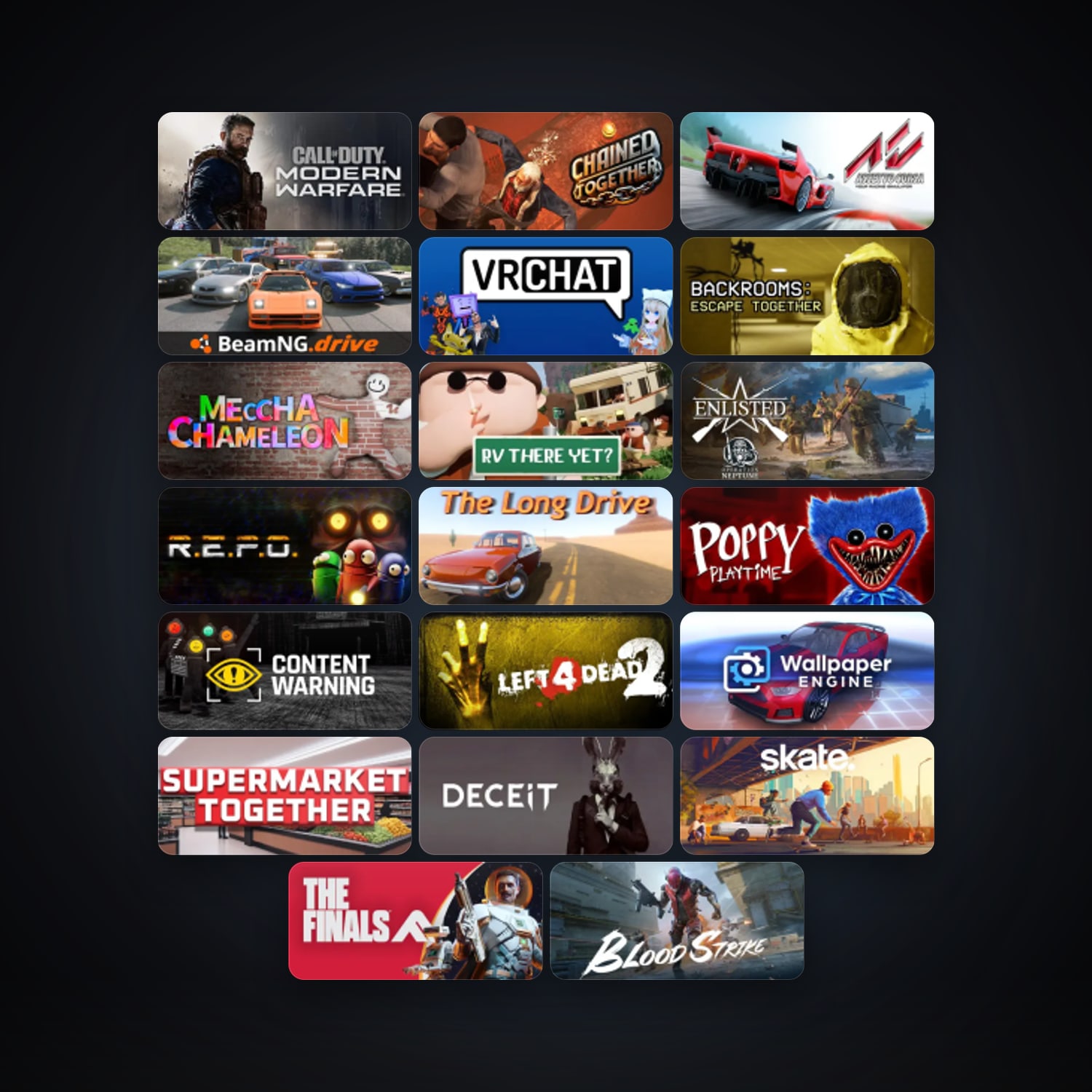 Left 4 Dead 2 + Assetto Corsa, 46 games, clean — HabibiAccounts