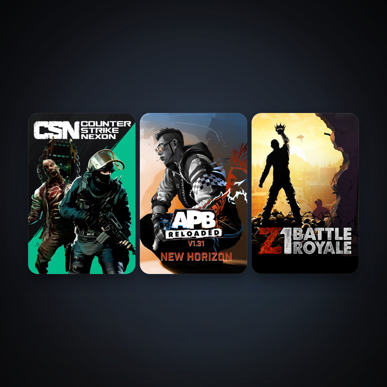 APB Reloaded + Counter-Strike Nexon: Studio, 3 games, clean — HabibiAccounts