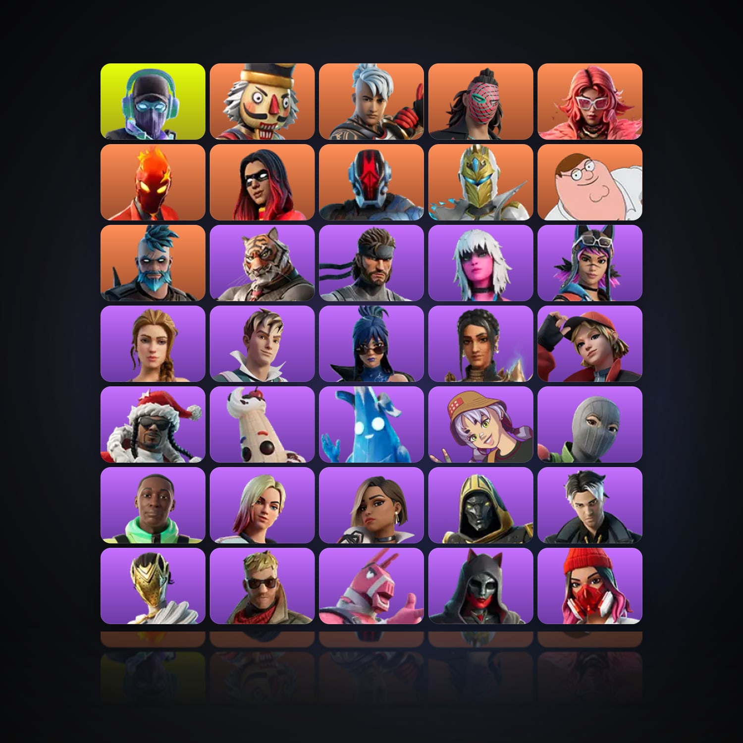 Fortnite | 61 Skins | 500 V-Bucks | Level 1583 | 121 Wins — HabibiAccounts