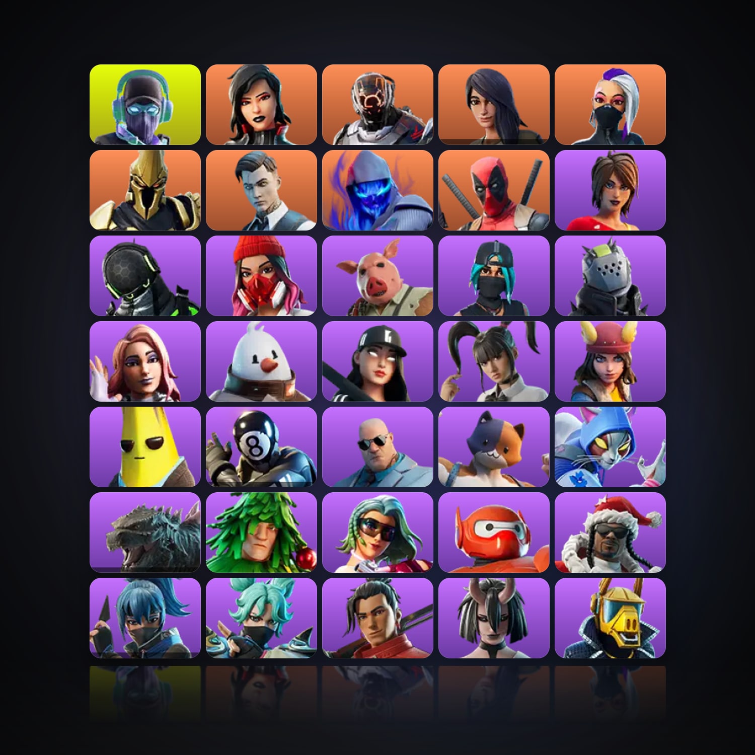 Fortnite | 52 Skins | 650 V-Bucks | Level 2221 | 164 Wins — HabibiAccounts