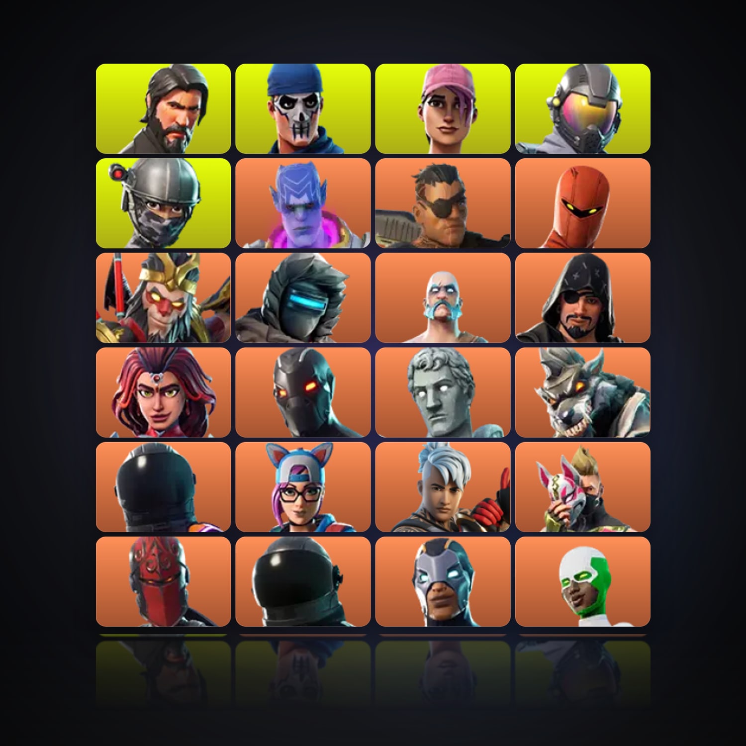 Fortnite | 98 Skins | 250 V-Bucks | Level 1455 | 113 Wins — HabibiAccounts