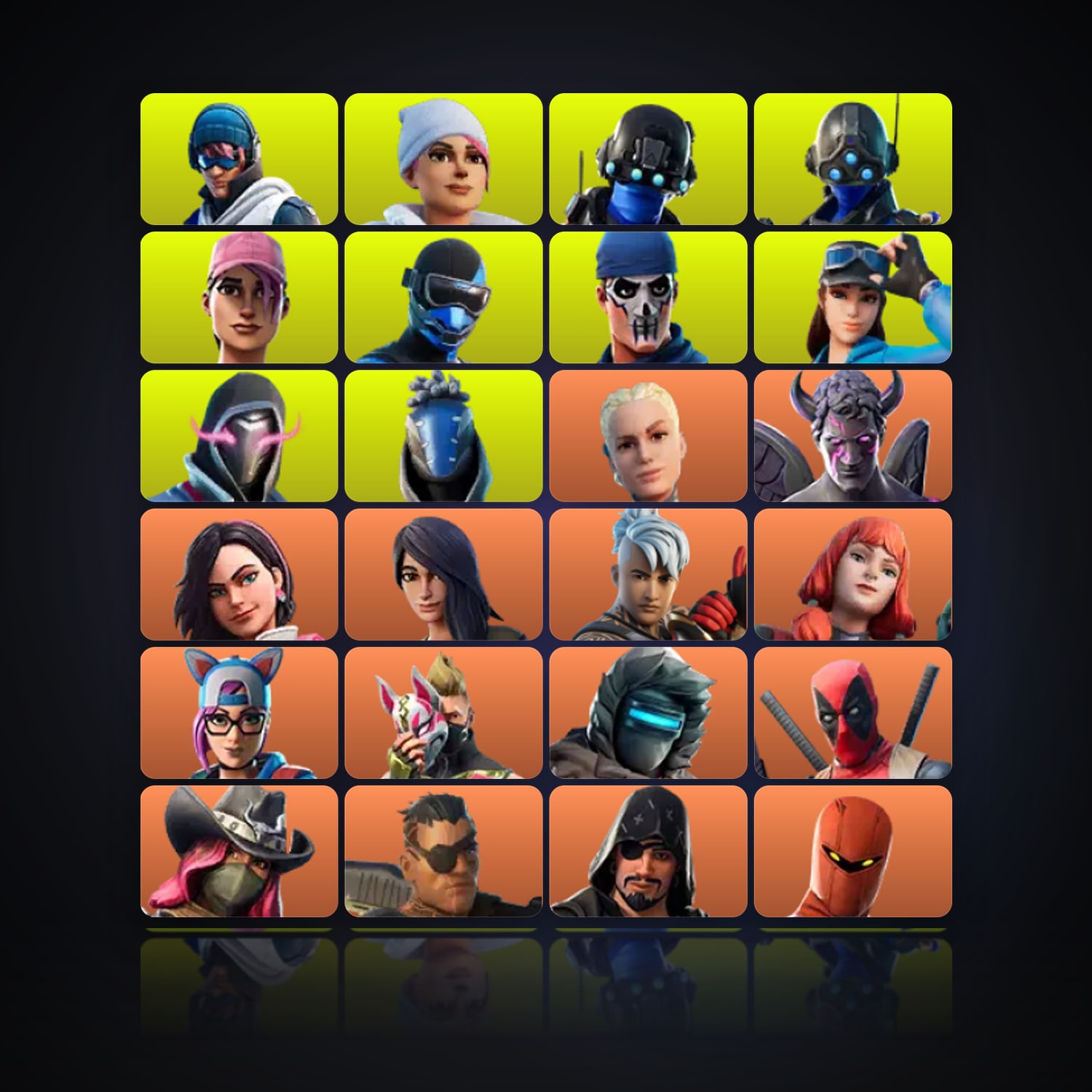 Fortnite | 135 Skins | 4.1K V-Bucks | Level 1596 | 161 Wins — HabibiAccounts