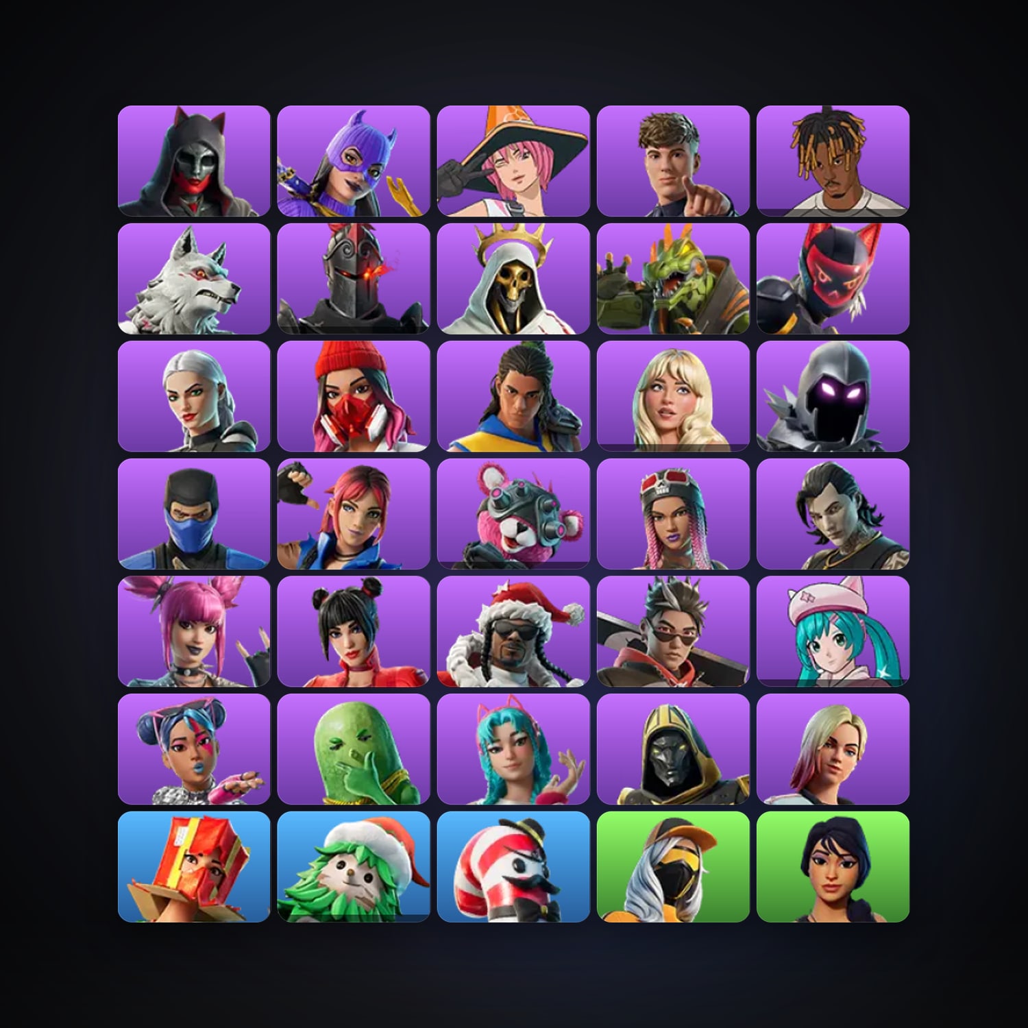 Fortnite | 35 Skins | 100 V-Bucks | Level 876 | 25 Wins — HabibiAccounts