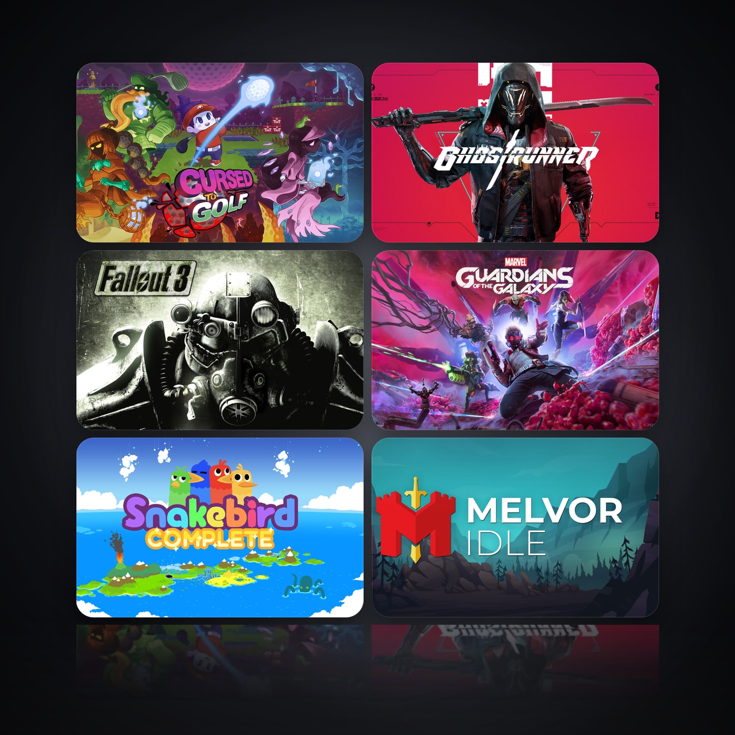 Cursed to Golf & Ghostrunner | 14 Games — HabibiAccounts