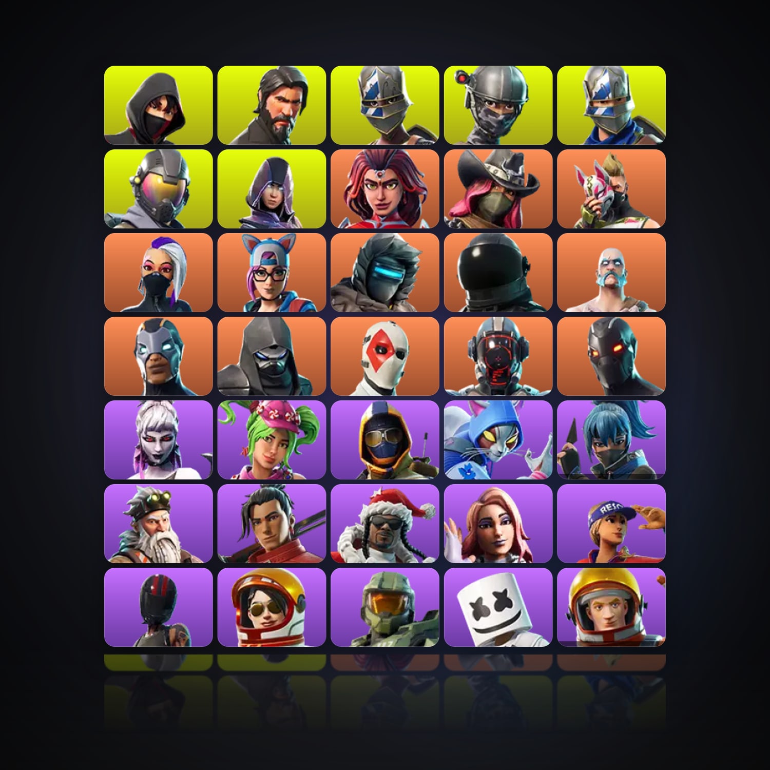Fortnite | 71 Skins | 600 V-Bucks | Level 1123 | 439 Wins — HabibiAccounts