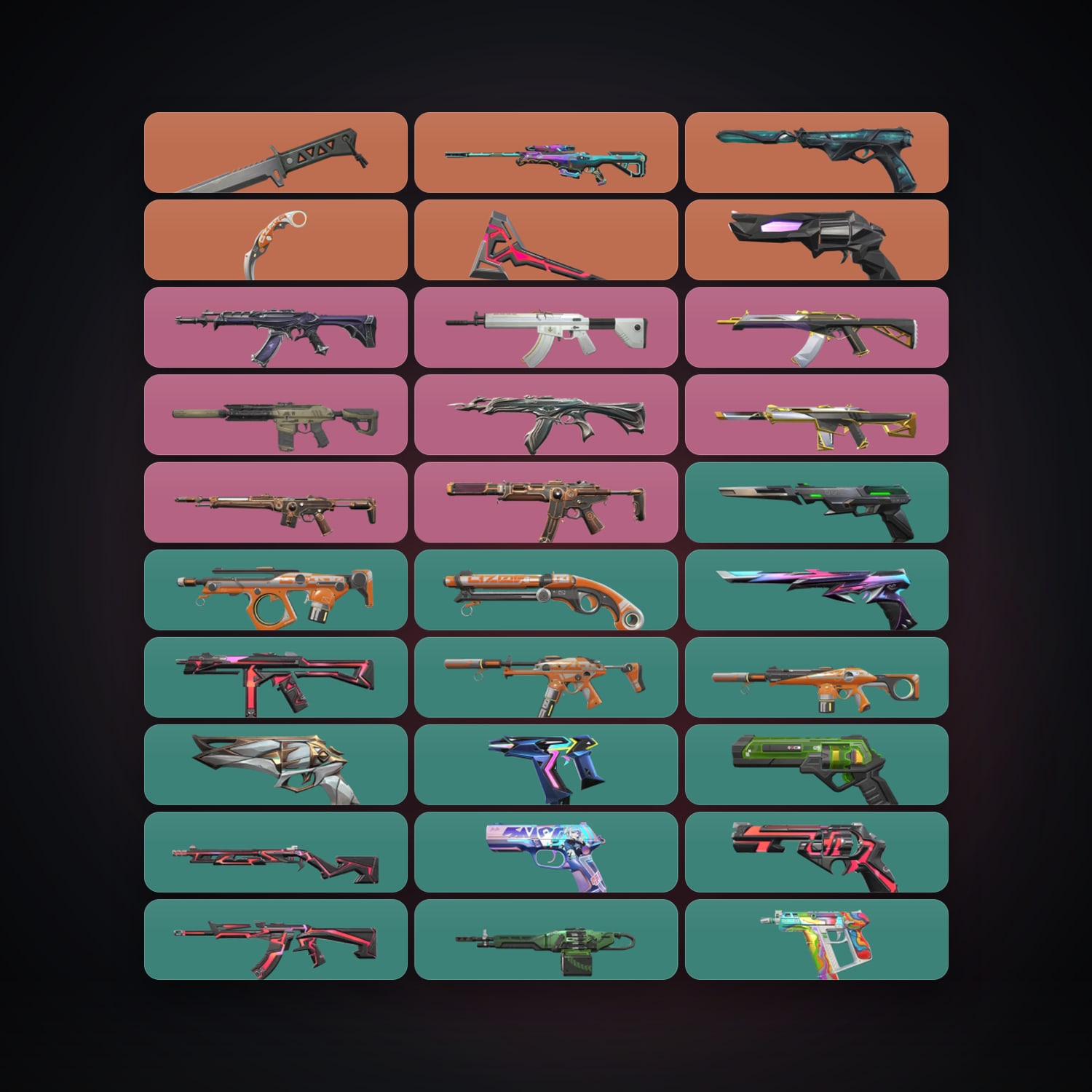 EU Plat 2 locker — 3 knives, 55 skins, lvl 266 — HabibiAccounts