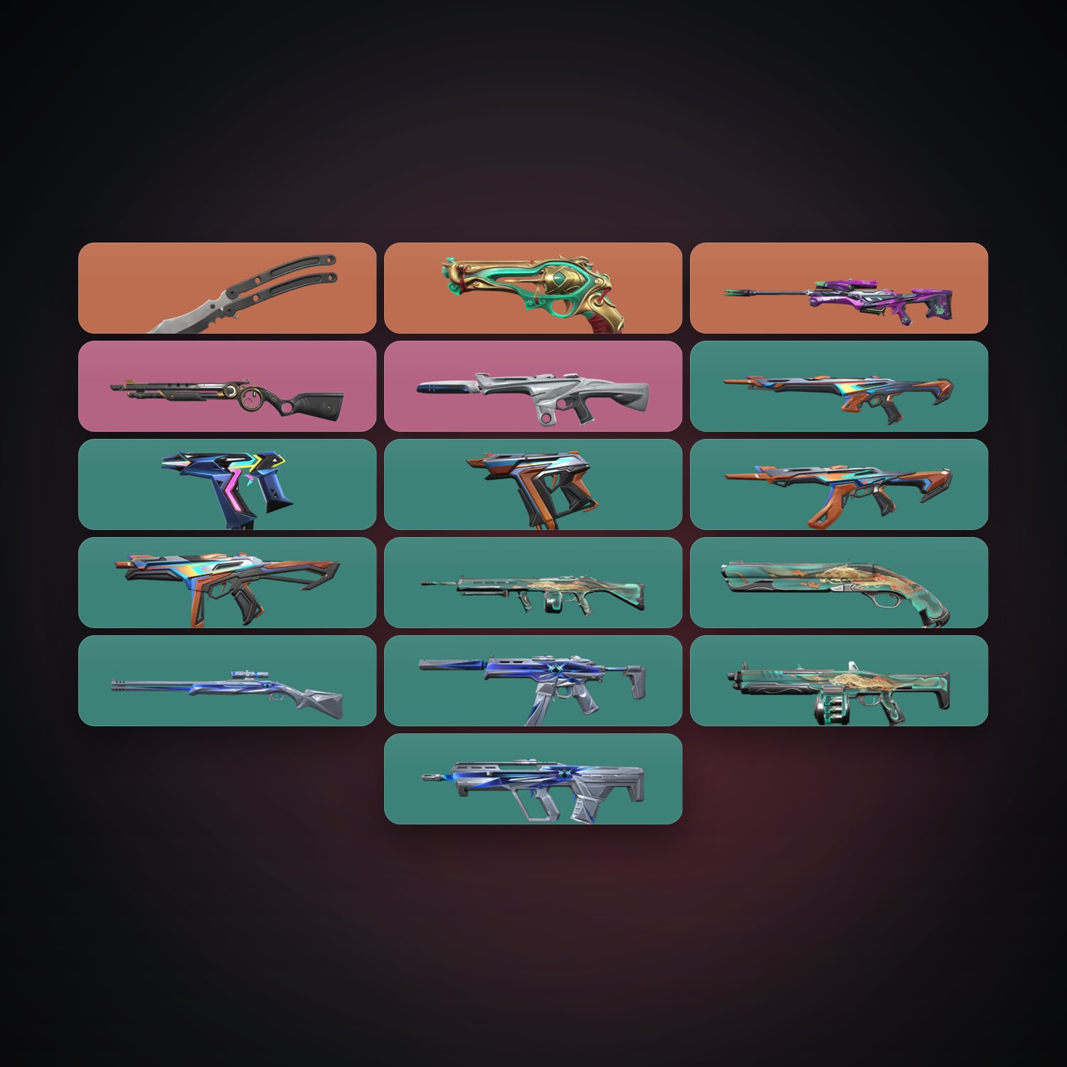 EU Silver 1 locker — 1 knives, 16 skins, lvl 44 — HabibiAccounts