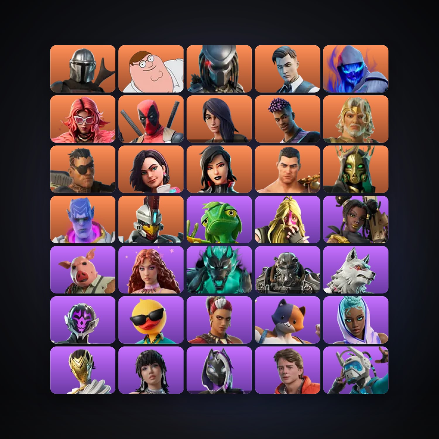 Fortnite locker — 206 skins — 1.9K V-Bucks — lvl 3022 — HabibiAccounts