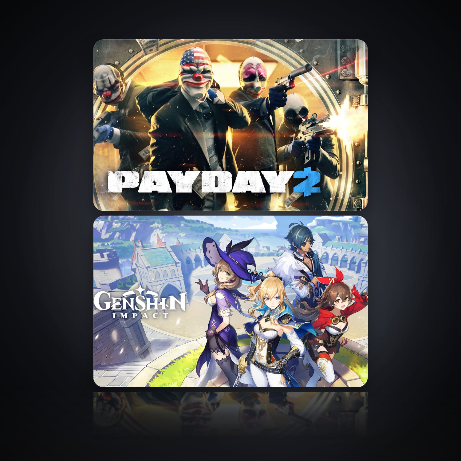 PAYDAY 2 & Genshin Impact | 2 Games — HabibiAccounts